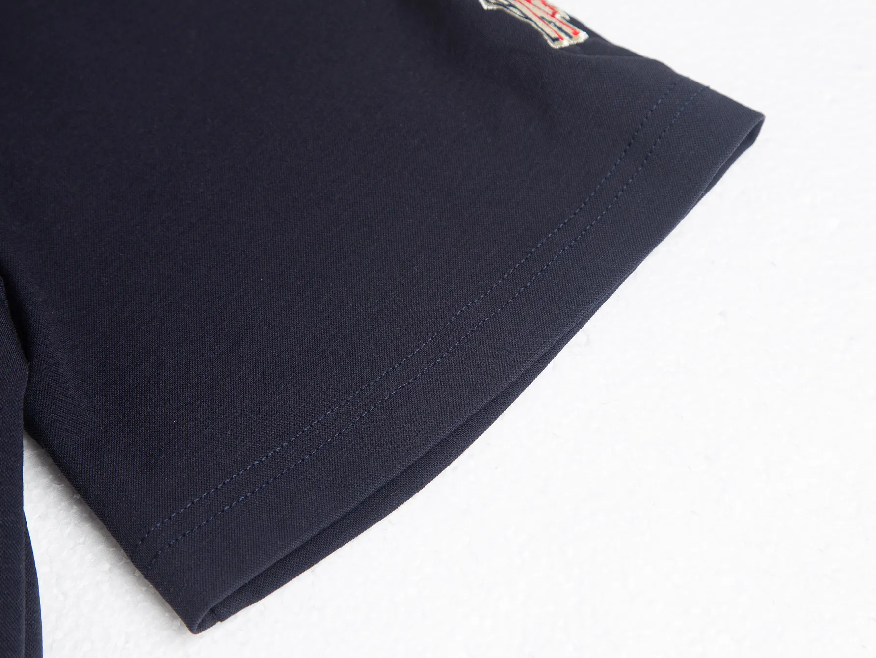 Logo-Embroidered Half-Zip Cotton Polo Shirt D12016238 — view 9