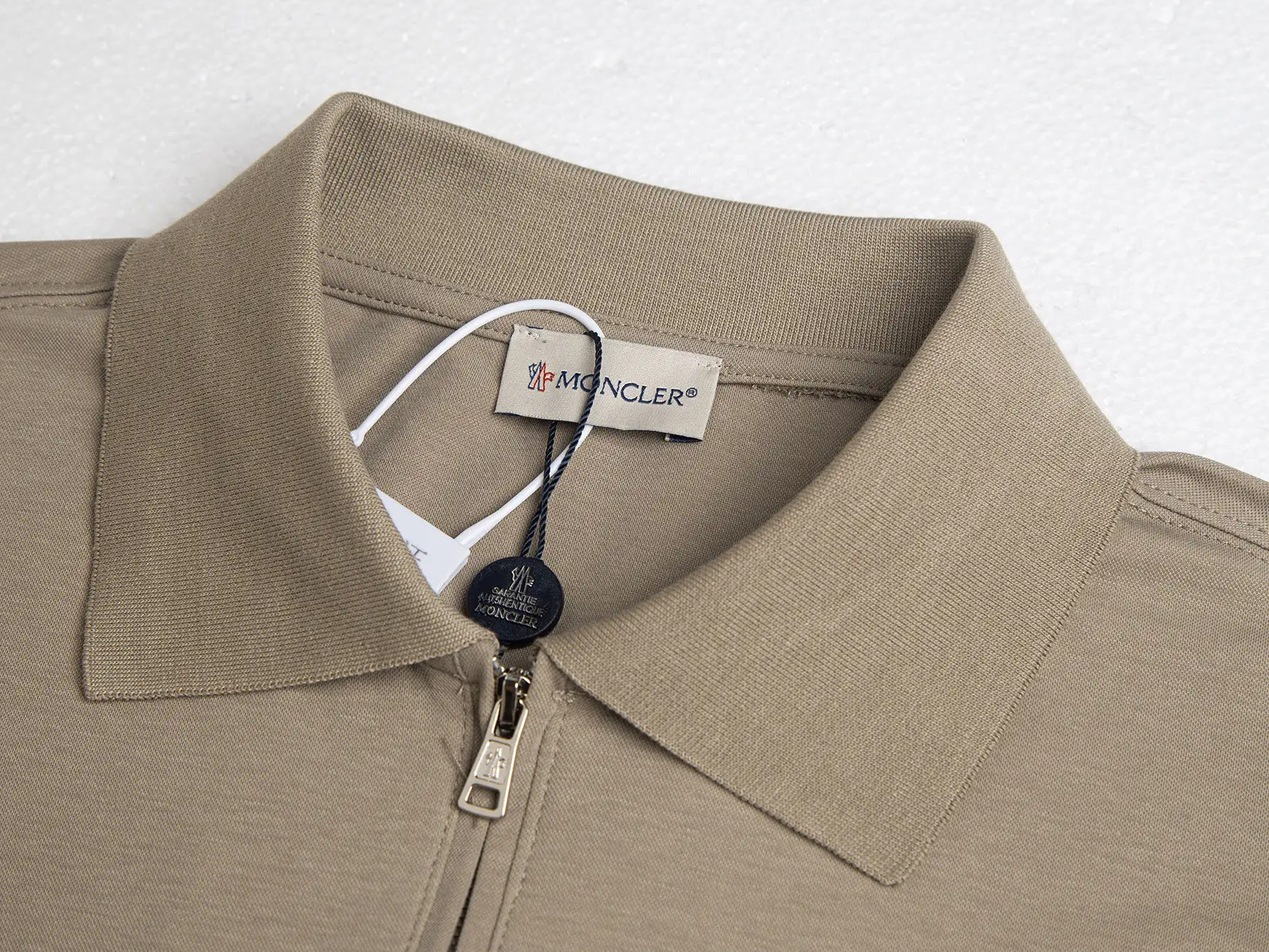Logo-Appliquéd Half-Zip Cotton Polo Shirt D12016324 — view 6