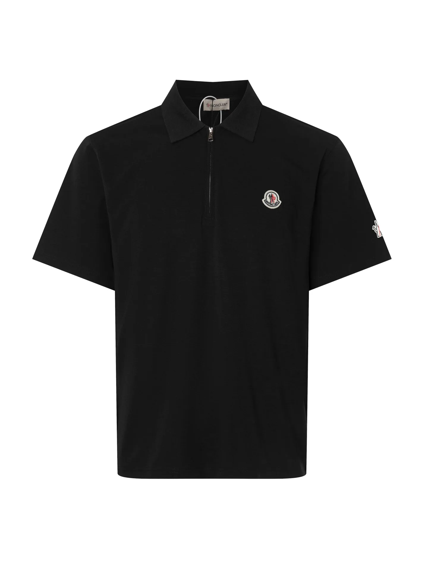 Logo-Embroidered Half-Zip Cotton Polo Shirt D12016237