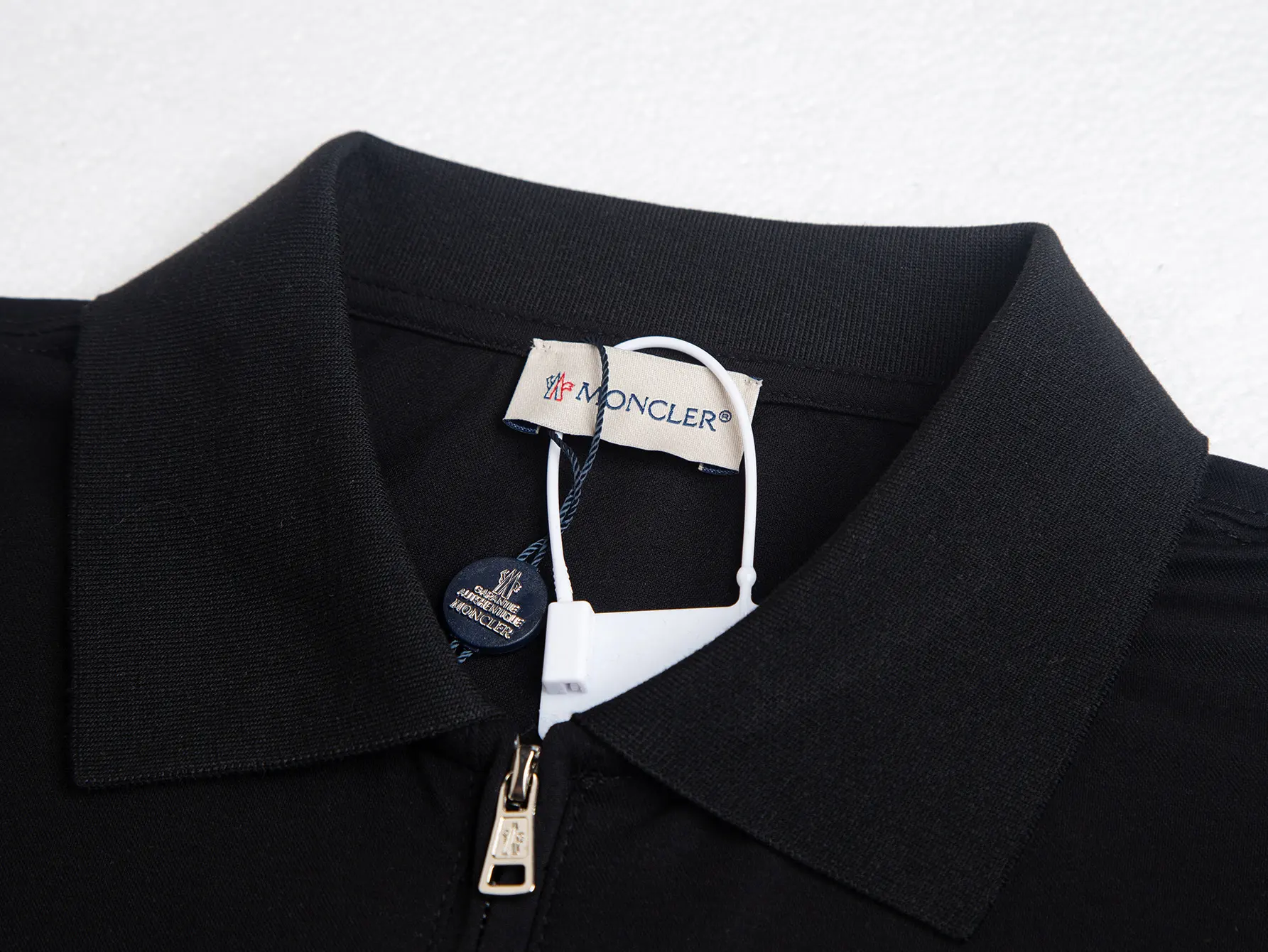 Logo-Embroidered Half-Zip Cotton Polo Shirt D12016237 — view 3