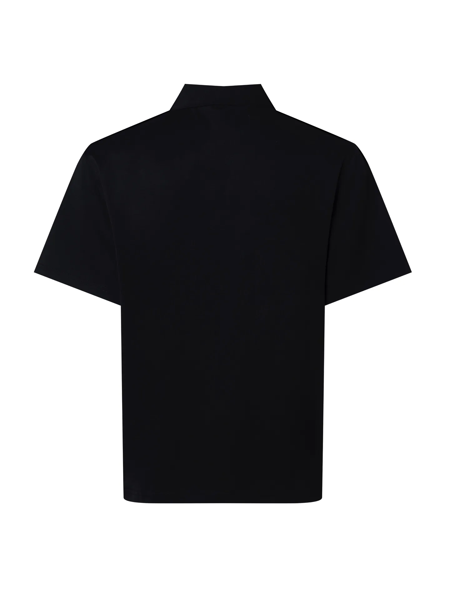 Logo-Badge Zip-Up Cotton Polo Shirt D12016327 — view 2