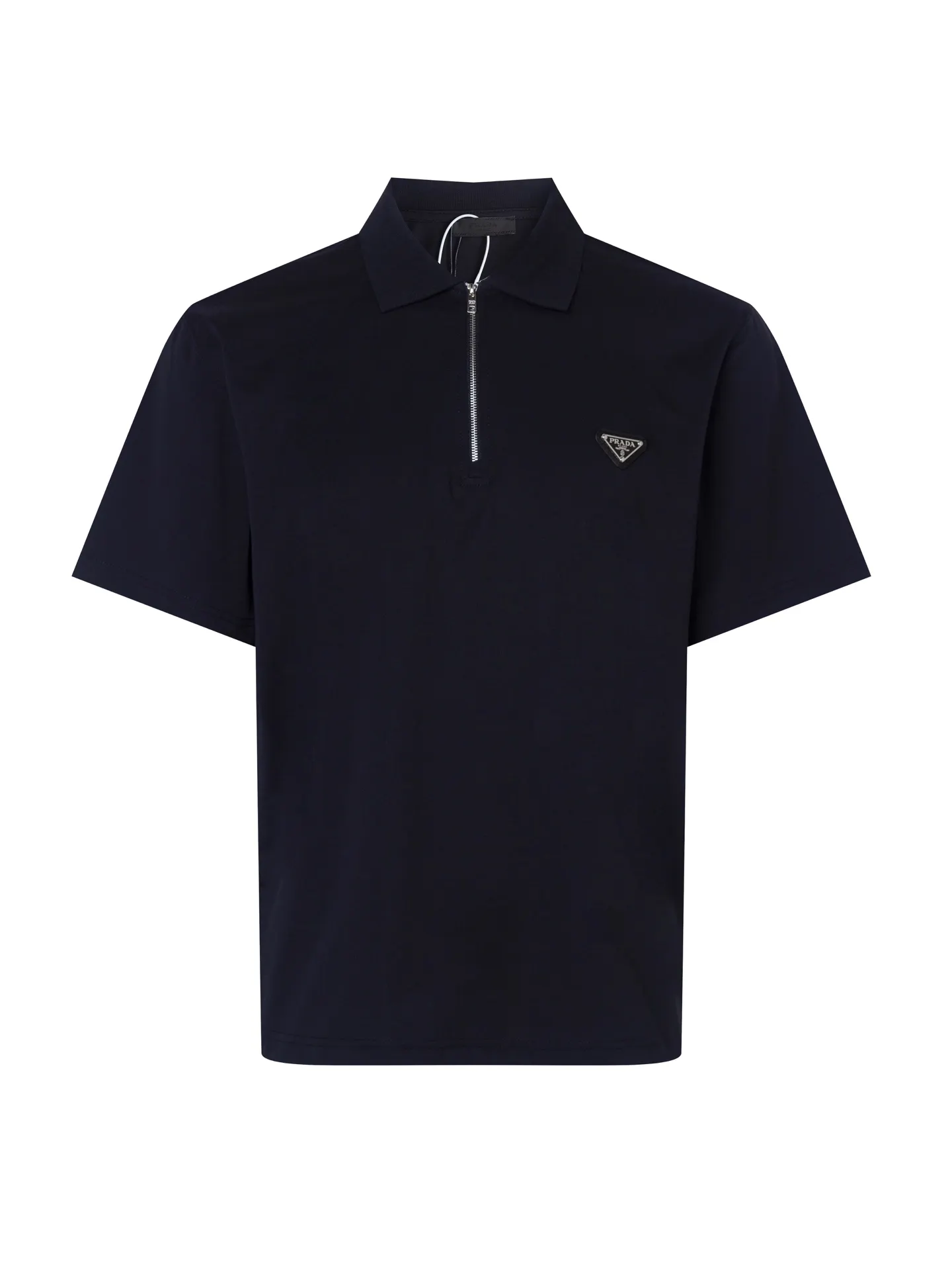 Logo-Plaque Quarter-Zip Polo Shirt D12016326