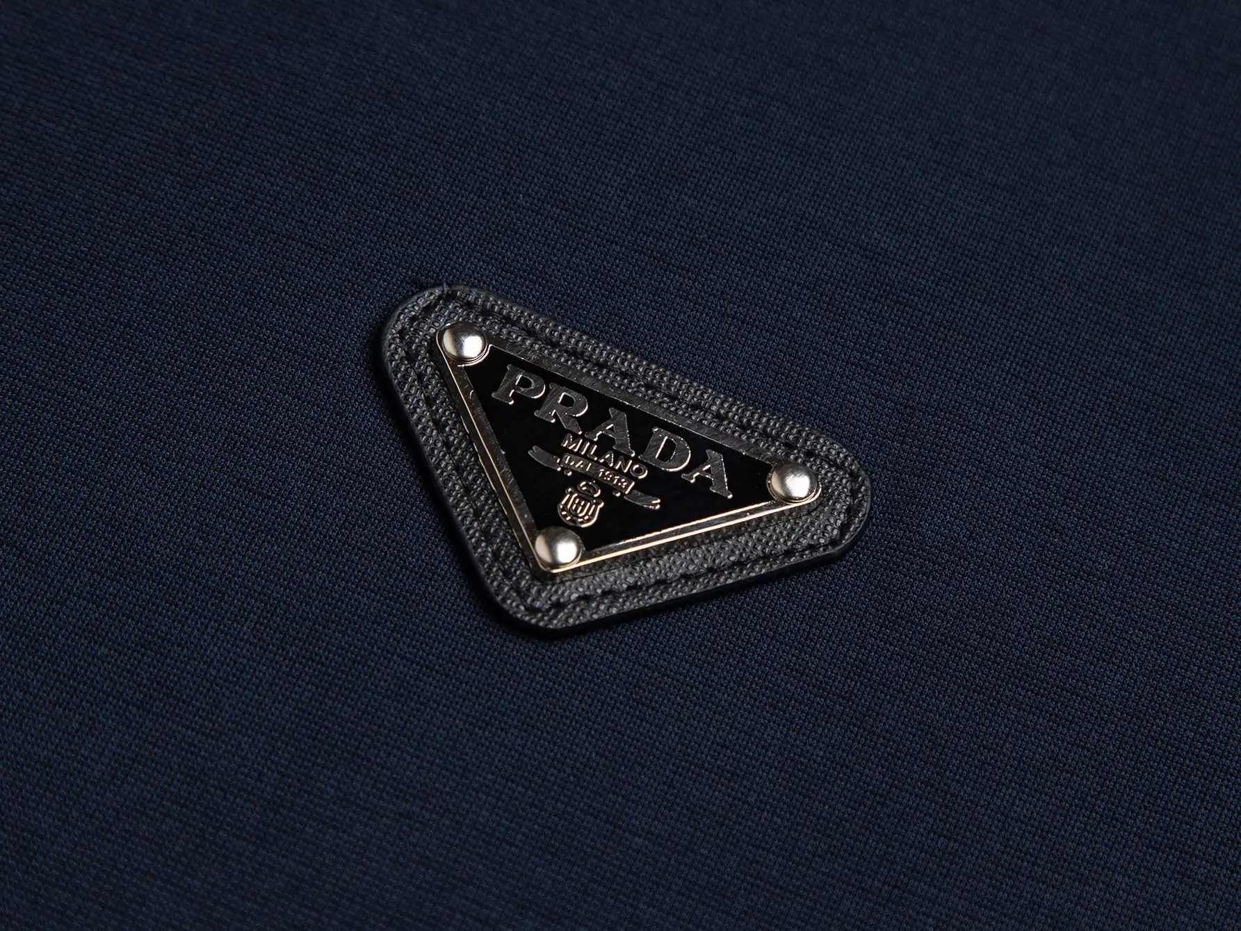 Logo-Plaque Quarter-Zip Polo Shirt D12016326 — view 3