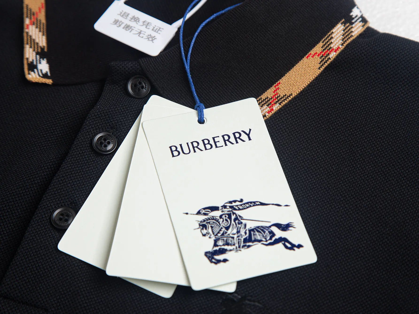 Check-Trim Cotton-Piqué Polo Shirt D12016225 — view 3
