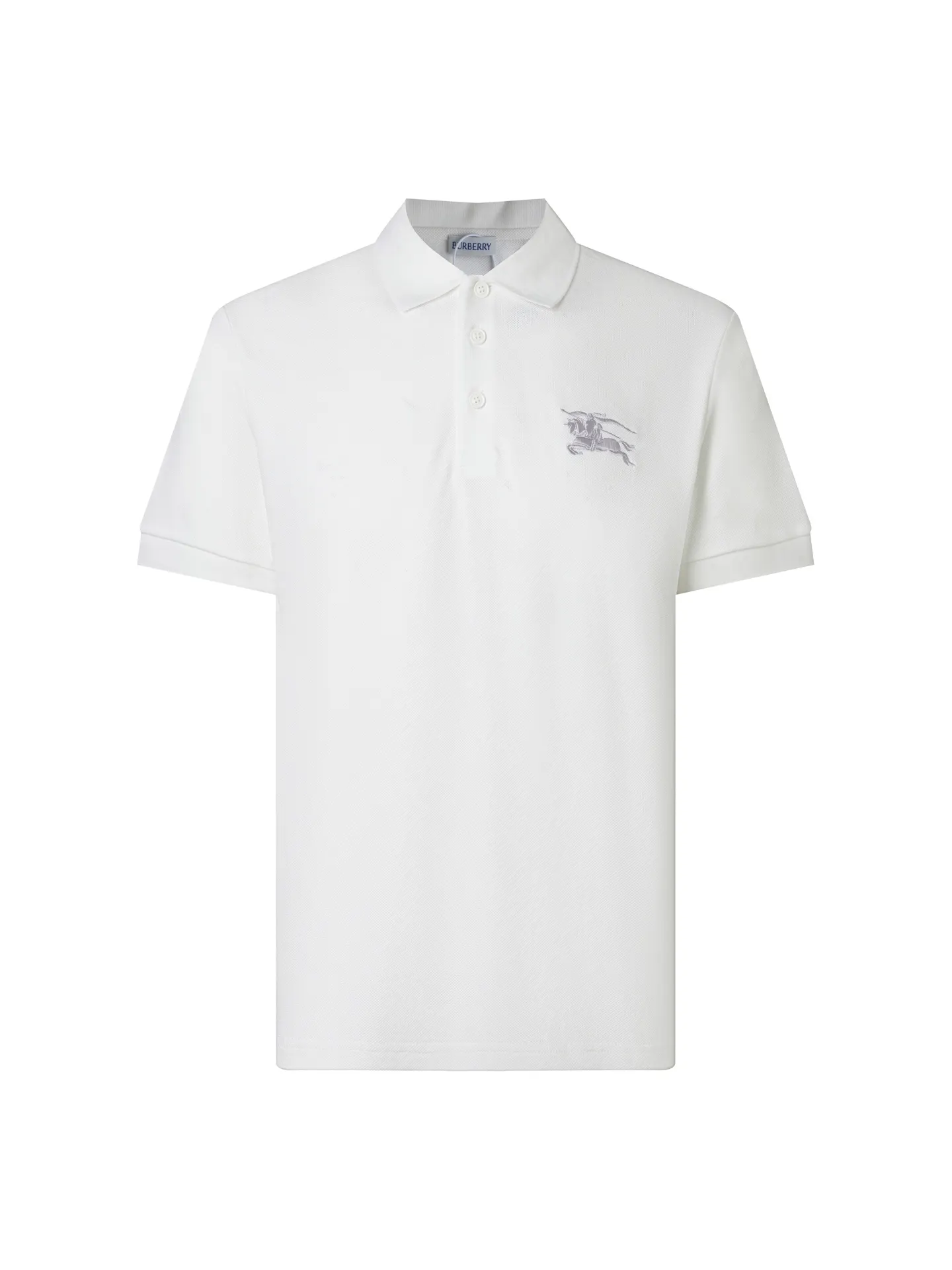 Embroidered Equestrian Knight Piqué Polo Shirt D12016230