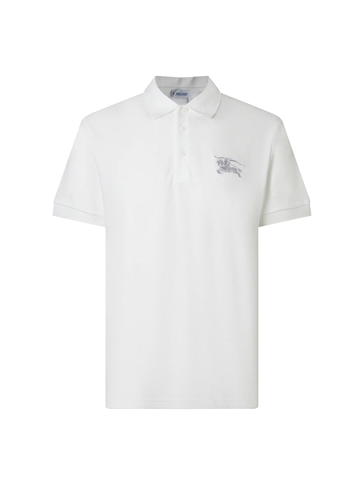 Embroidered Equestrian Knight Piqué Polo Shirt D12016230