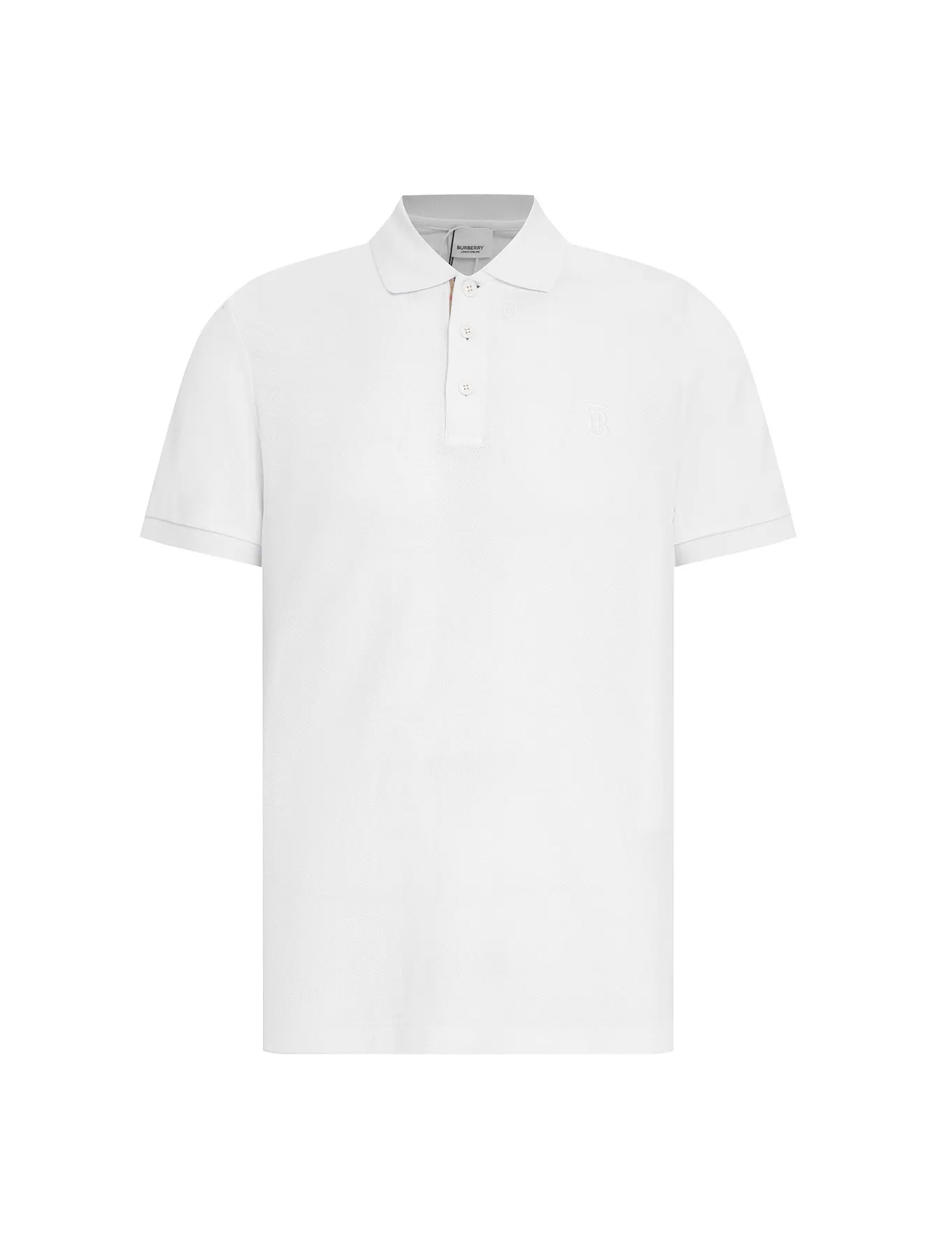 TB Monogram Embroidered Piqué Polo Shirt D12016344