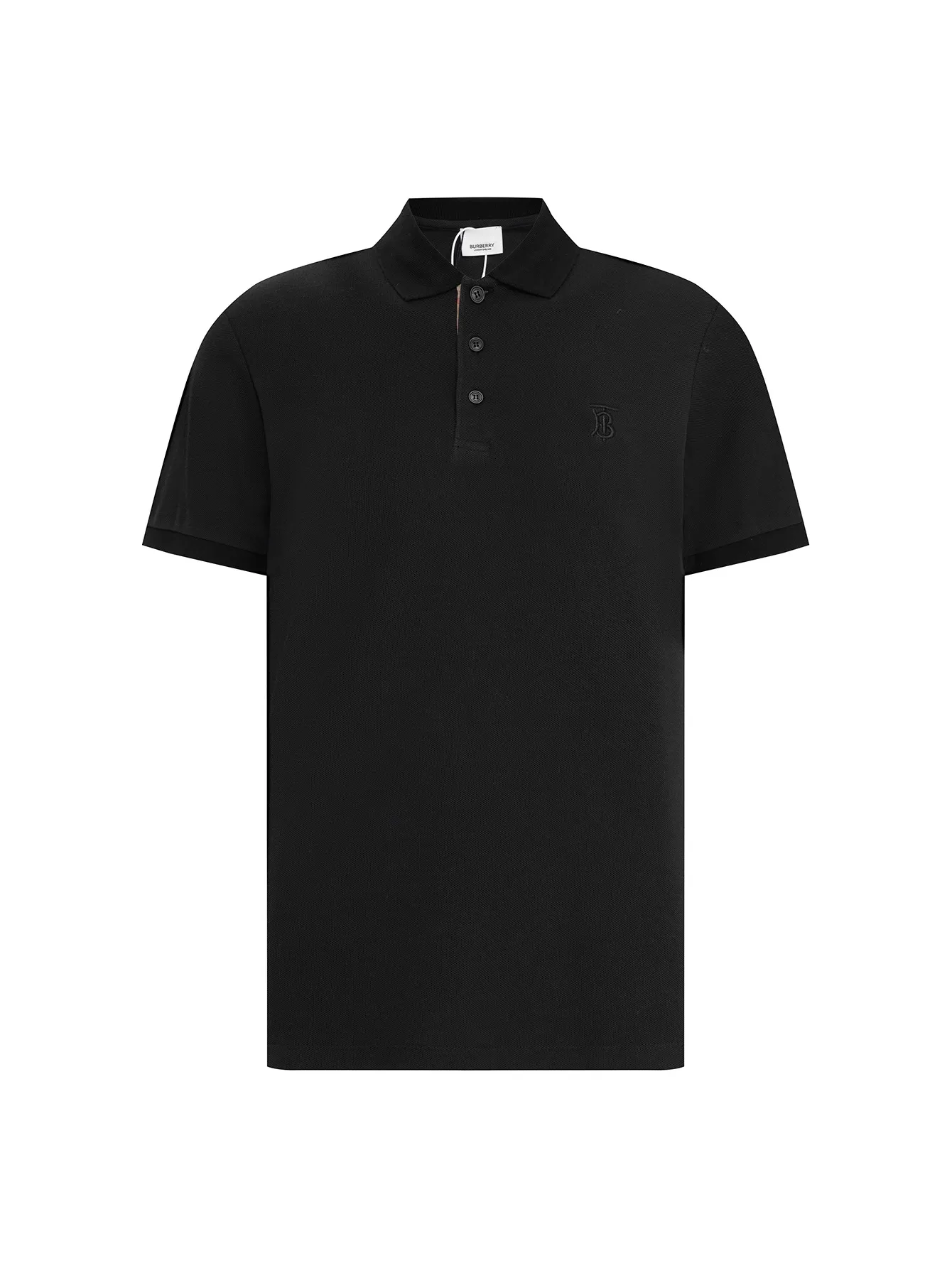 TB Monogram Embroidered Piqué Polo Shirt D12016342