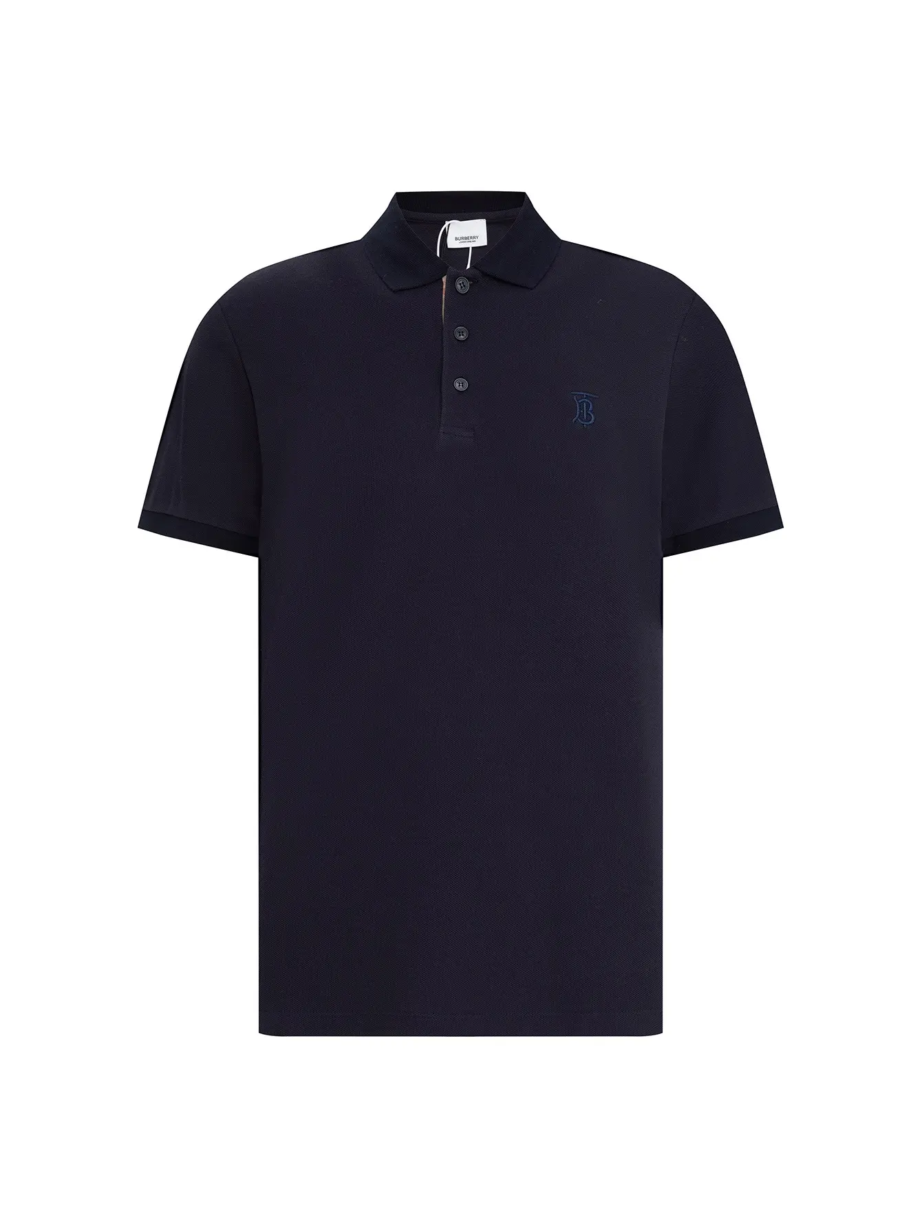 TB Monogram Embroidered Piqué Polo Shirt D12016343
