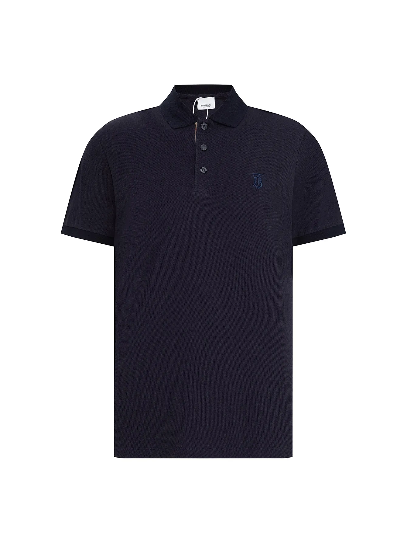 TB Monogram Embroidered Piqué Polo Shirt D12016343