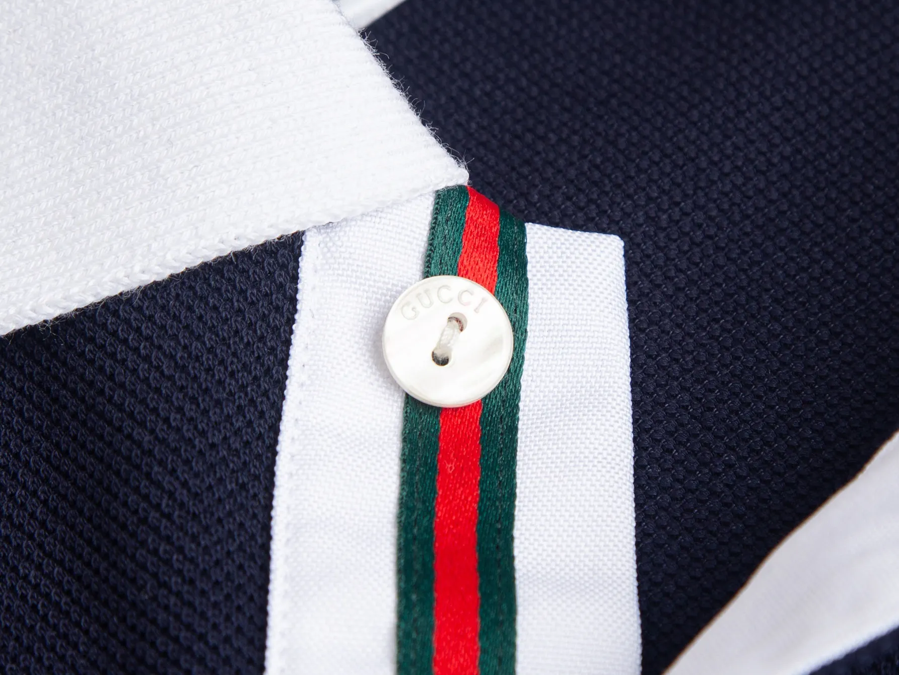 Contrast Collar Piqué Cotton Polo Shirt D12016165 — view 5