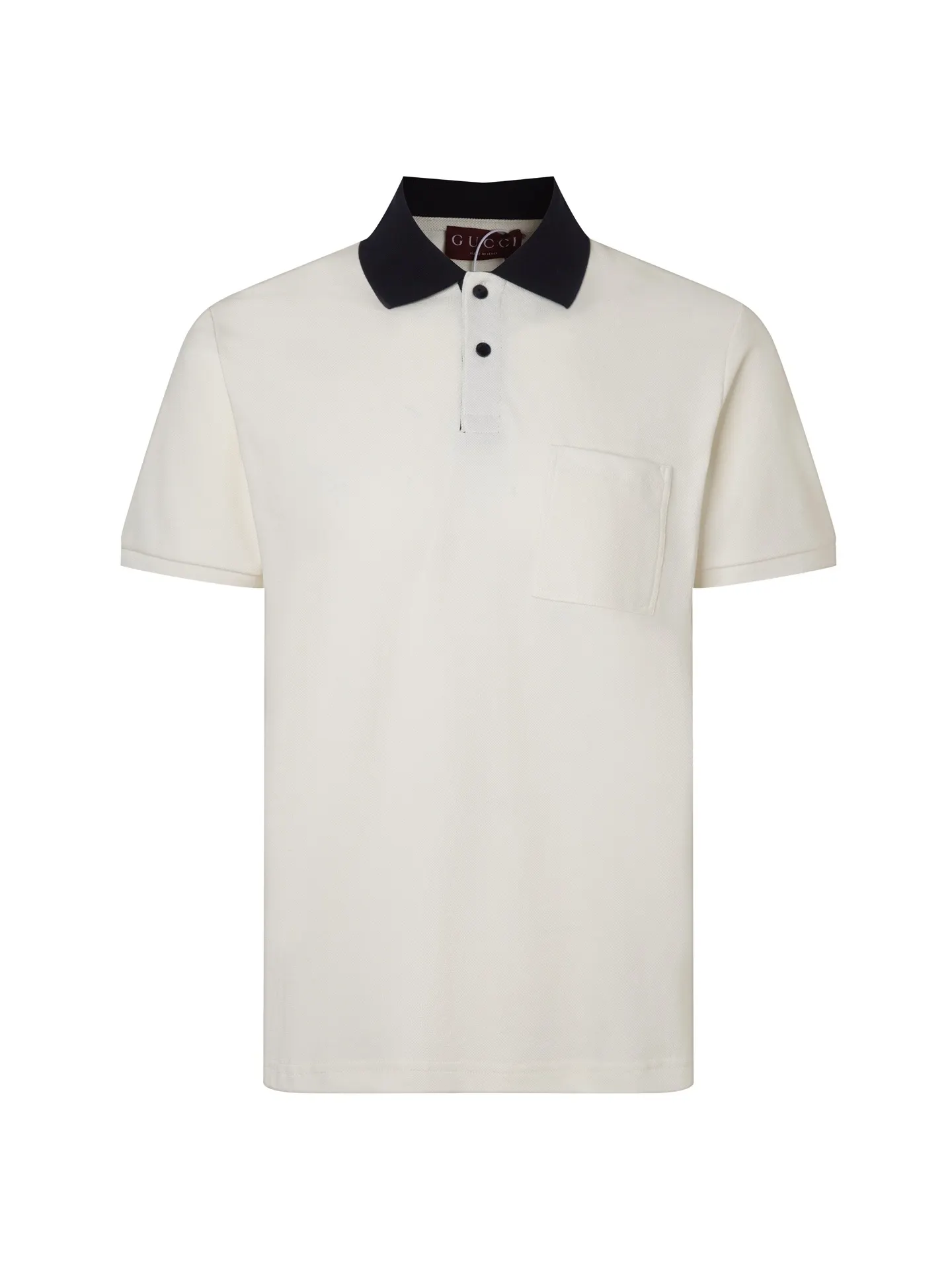 Contrast Collar Piqué Polo Shirt D12016166