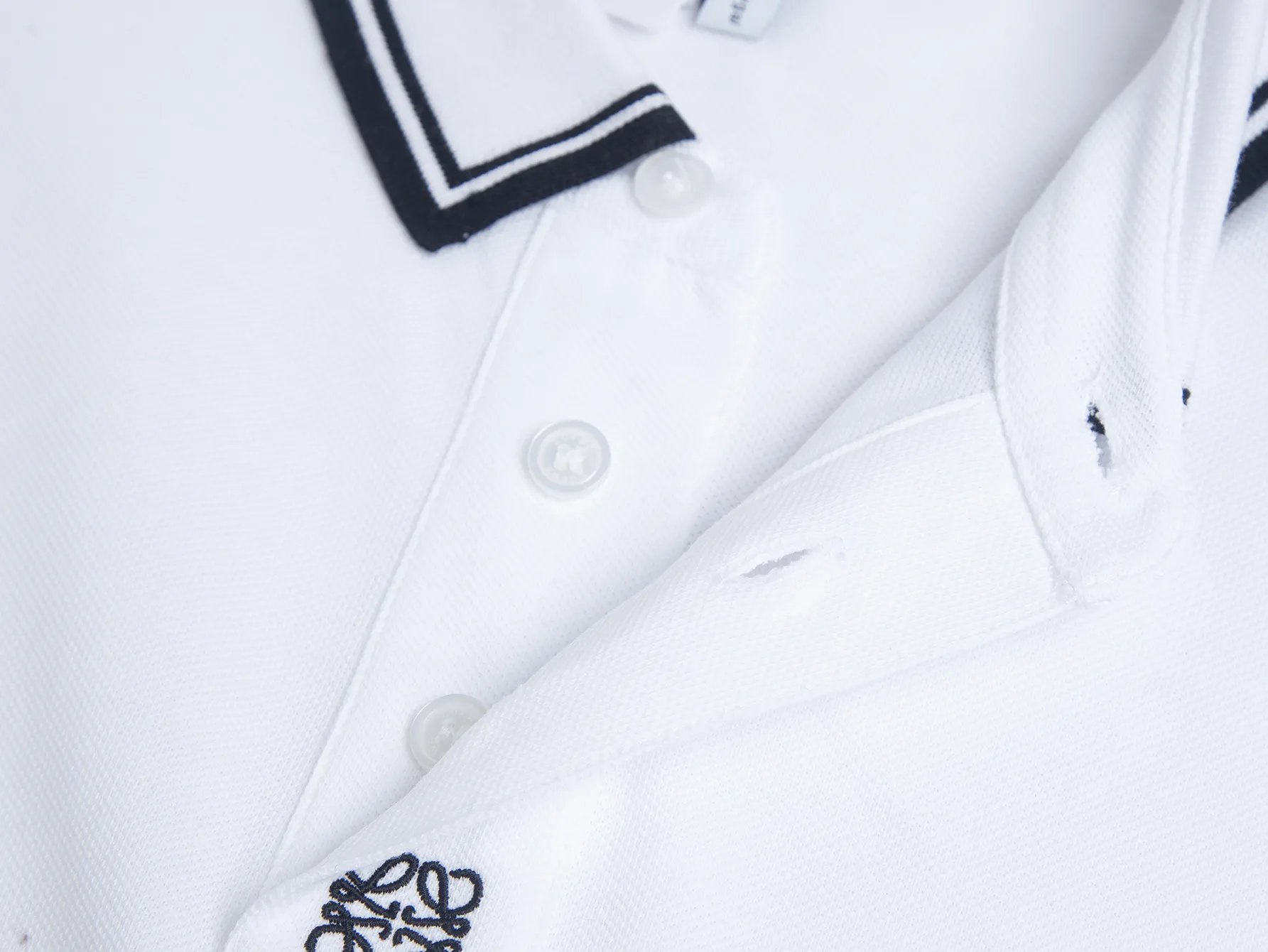 Anagram Embroidered Piqué Polo Shirt D12016423 — view 6