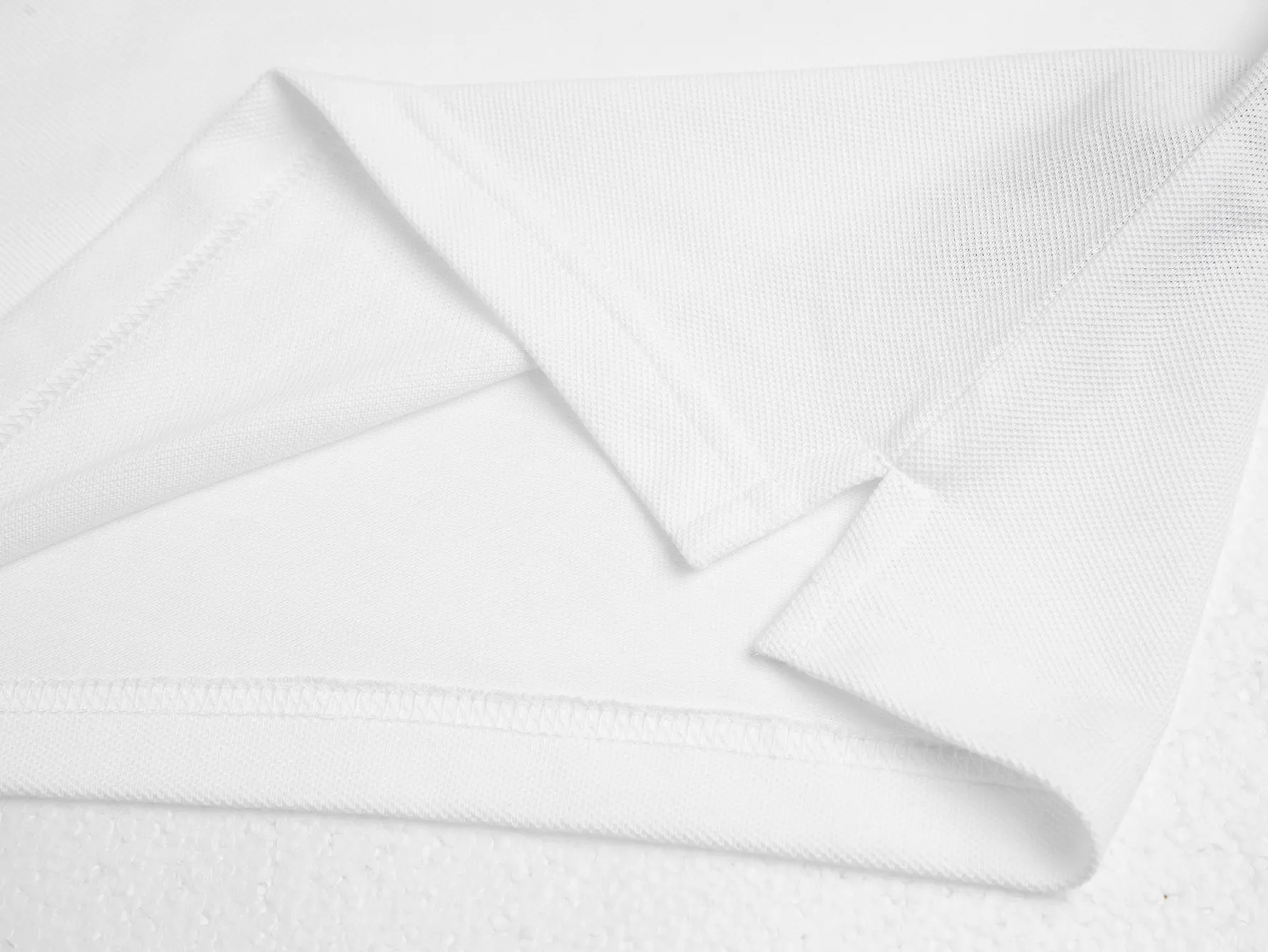 Triangle Logo Piqué Cotton Polo Shirt D12016292 — view 11