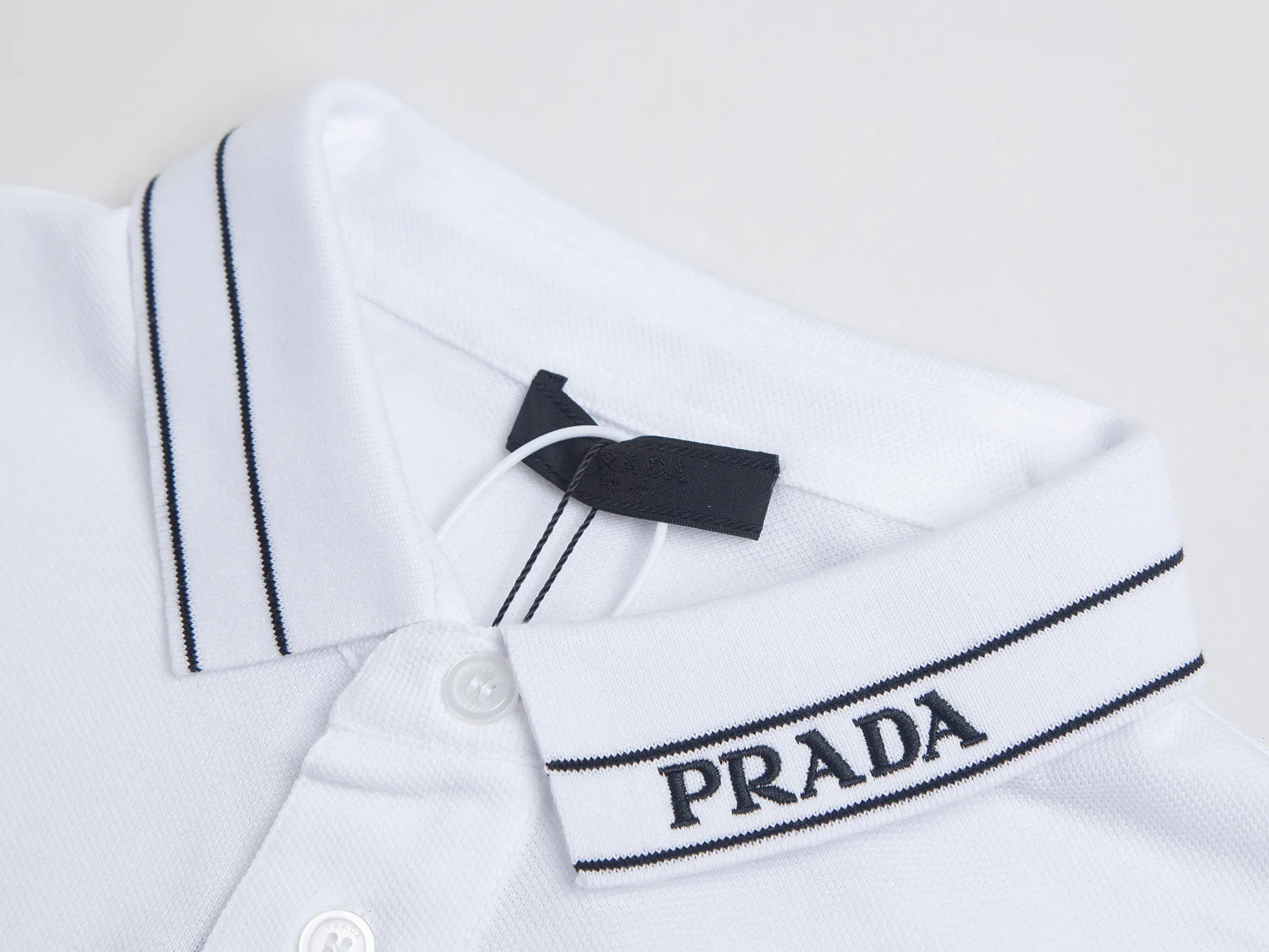 Logo-Embroidered Piqué Cotton Polo Shirt D12016422 — view 3