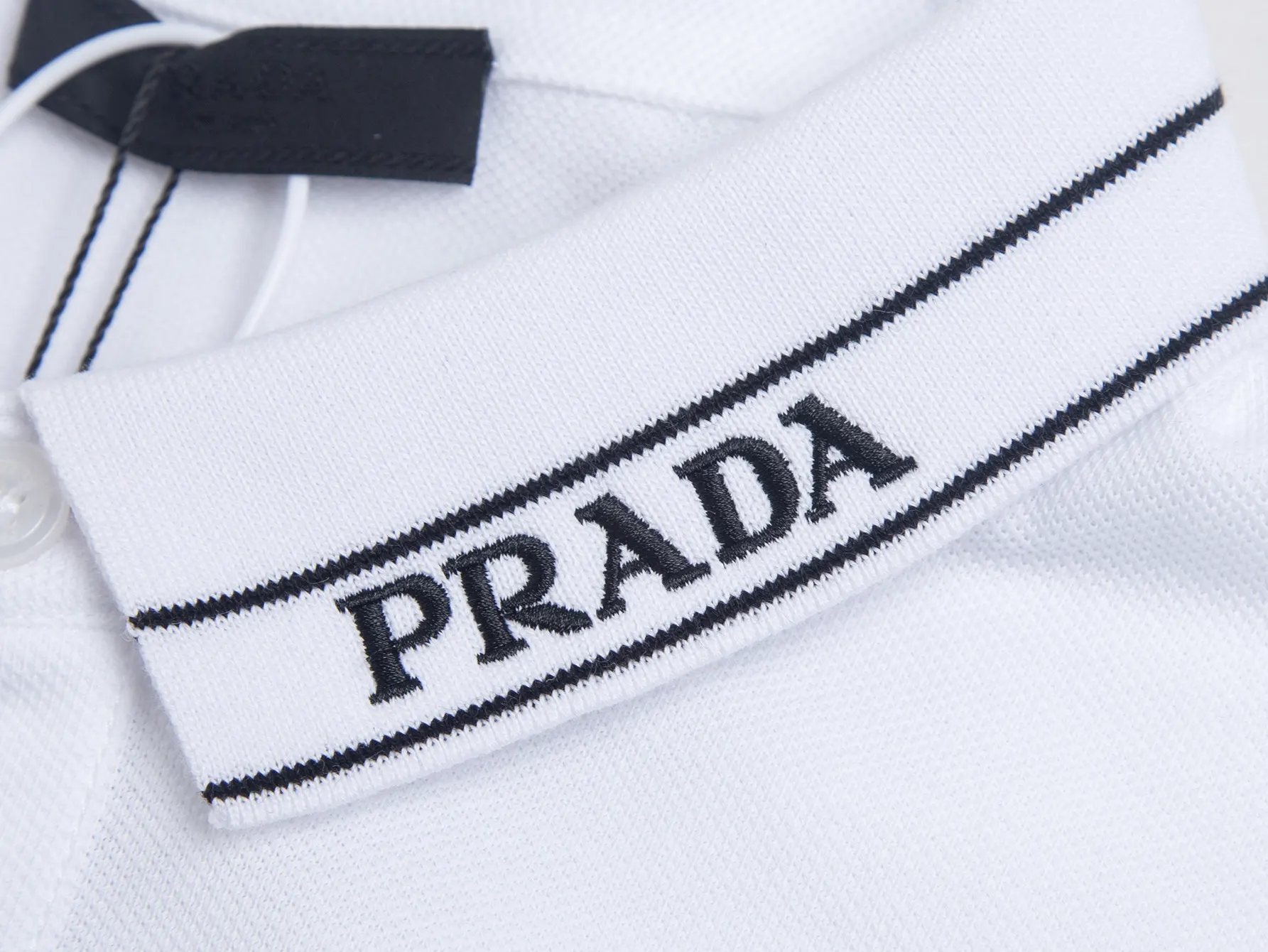 Logo-Embroidered Piqué Cotton Polo Shirt D12016422 — view 4