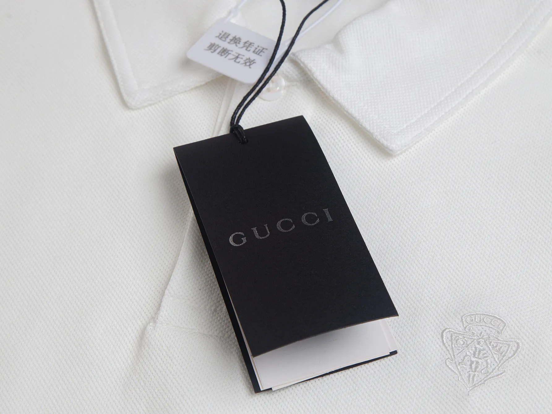 Embroidered Cotton-Pique Polo Shirt D12516296 — view 5