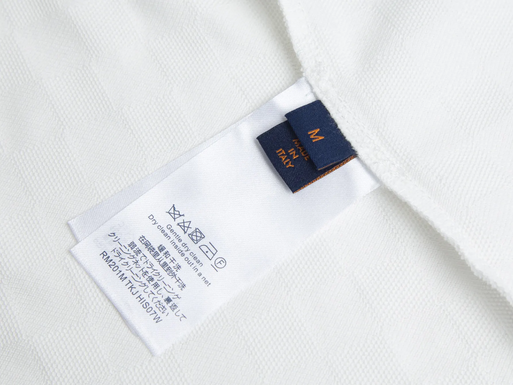 Beaded Logo Cotton Piqué T-Shirt D12516349 — view 12