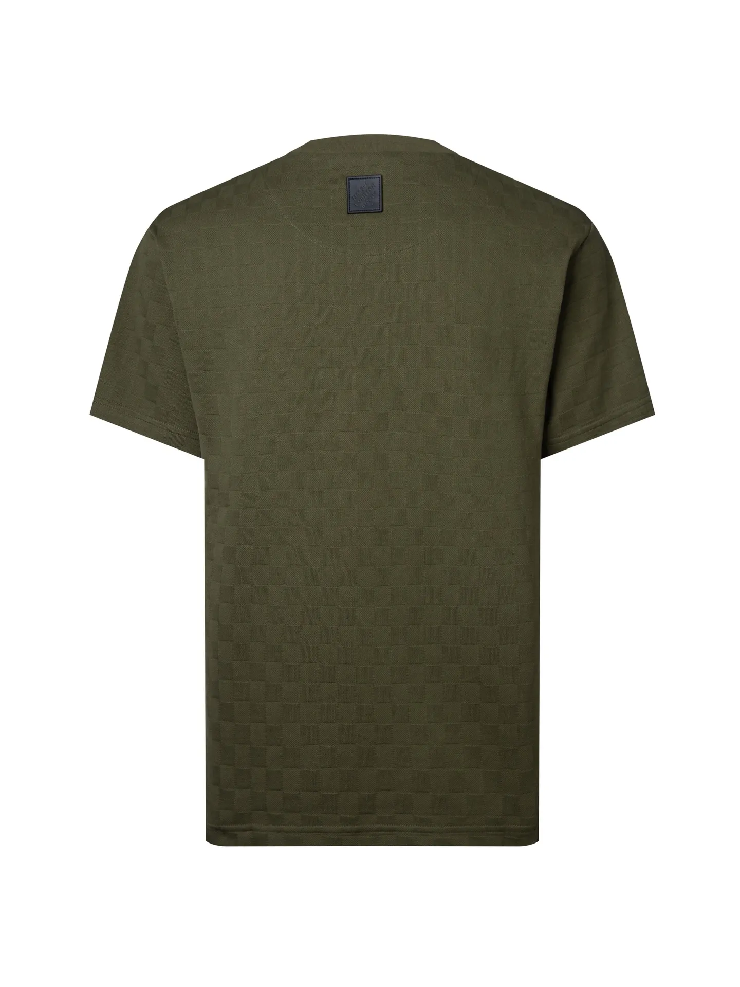 Pearl-Embellished Damier Cotton T-Shirt D12516351 — view 2