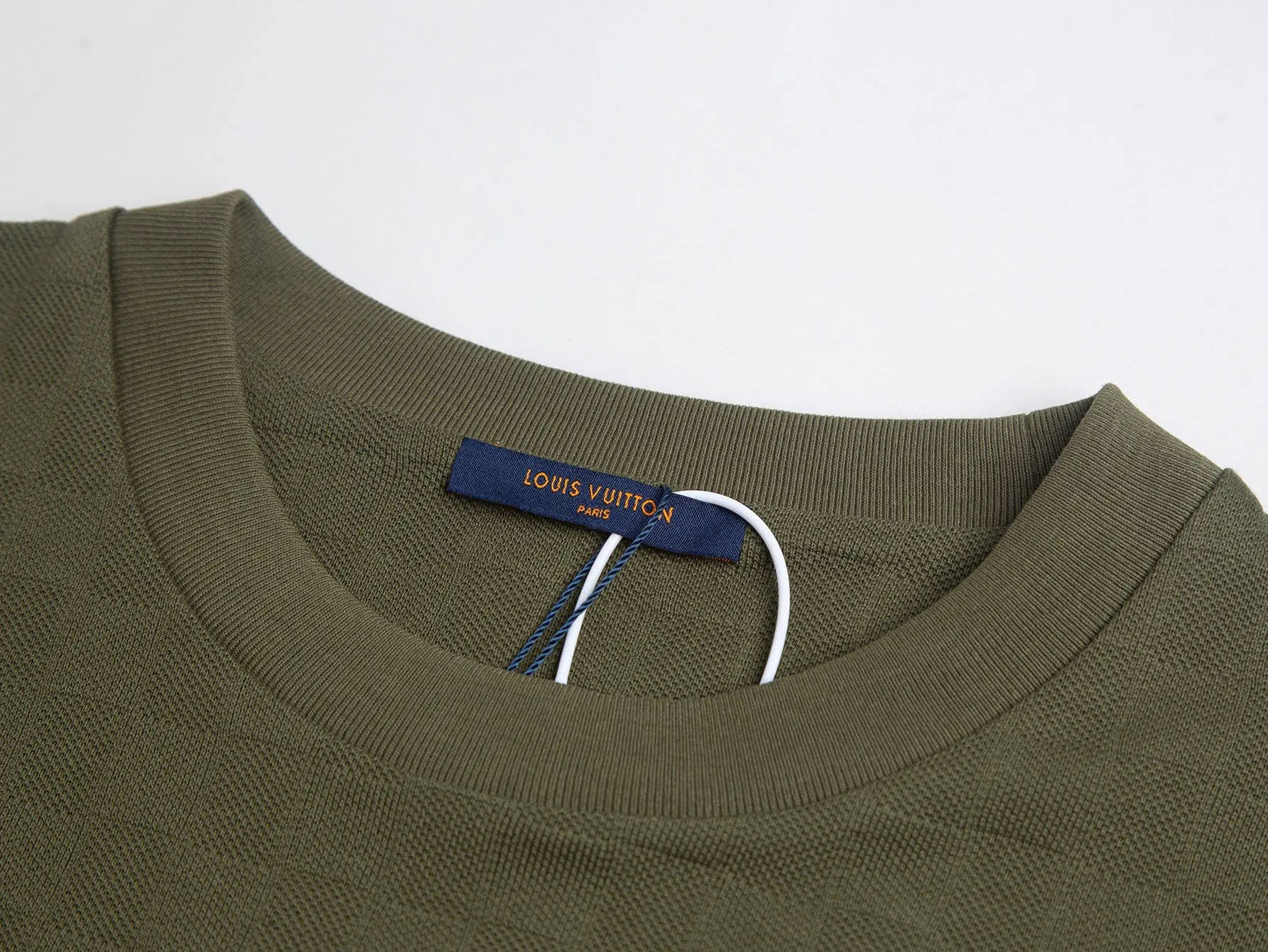 Pearl-Embellished Damier Cotton T-Shirt D12516351 — view 7