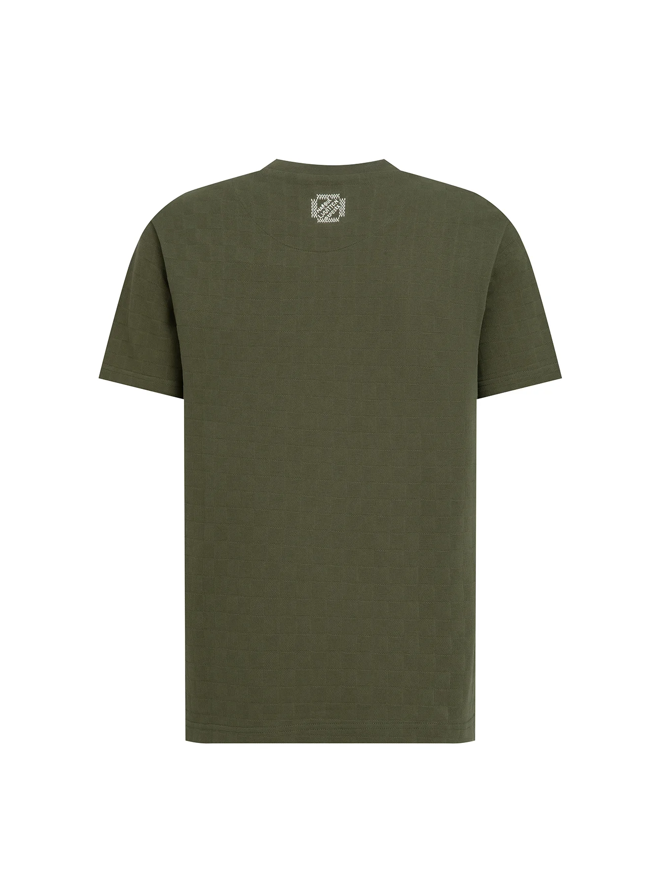 Embroidered Damier Piqué Cotton T-Shirt D12516513 — view 2