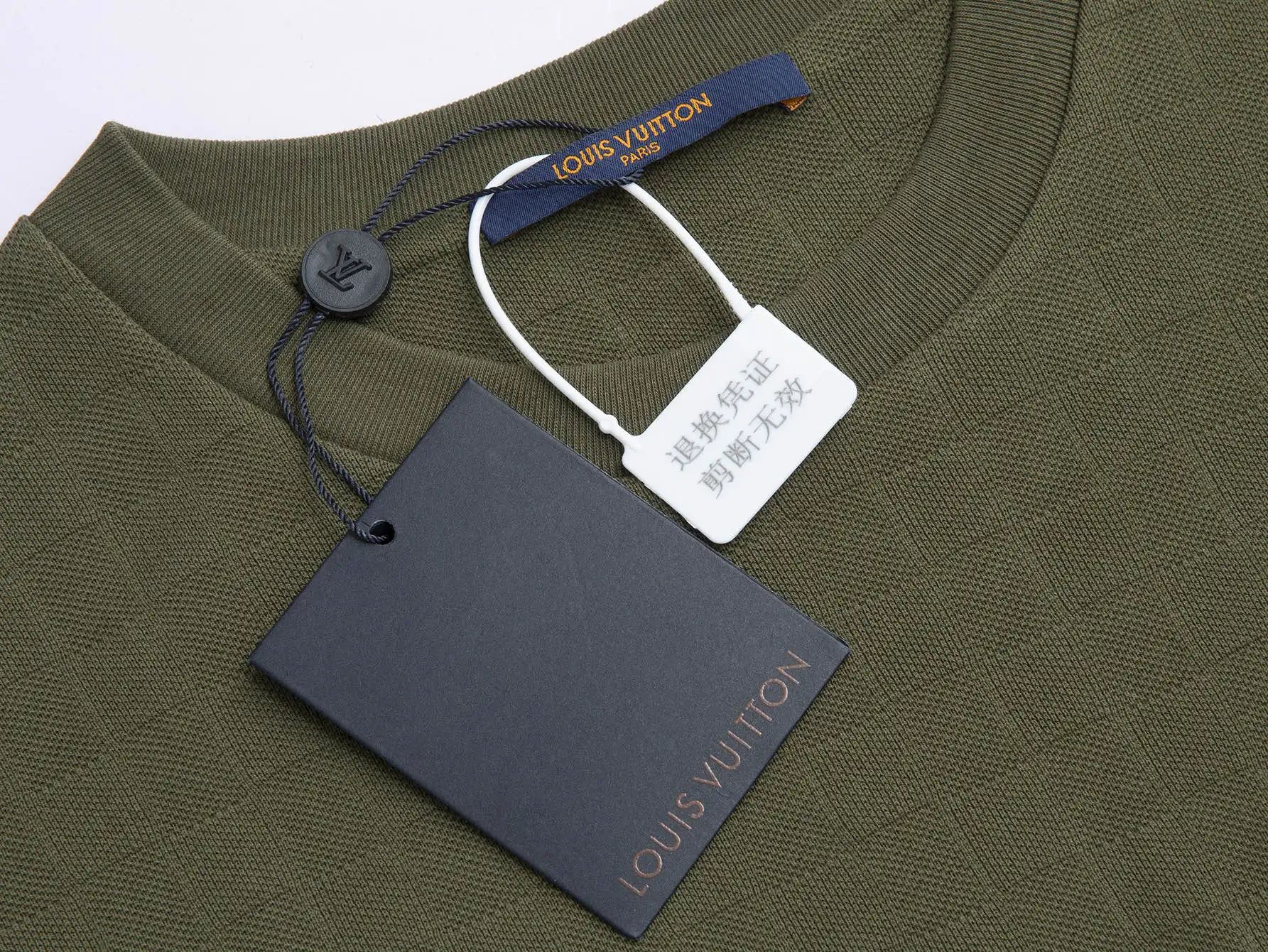 Embroidered Damier Piqué Cotton T-Shirt D12516513 — view 3