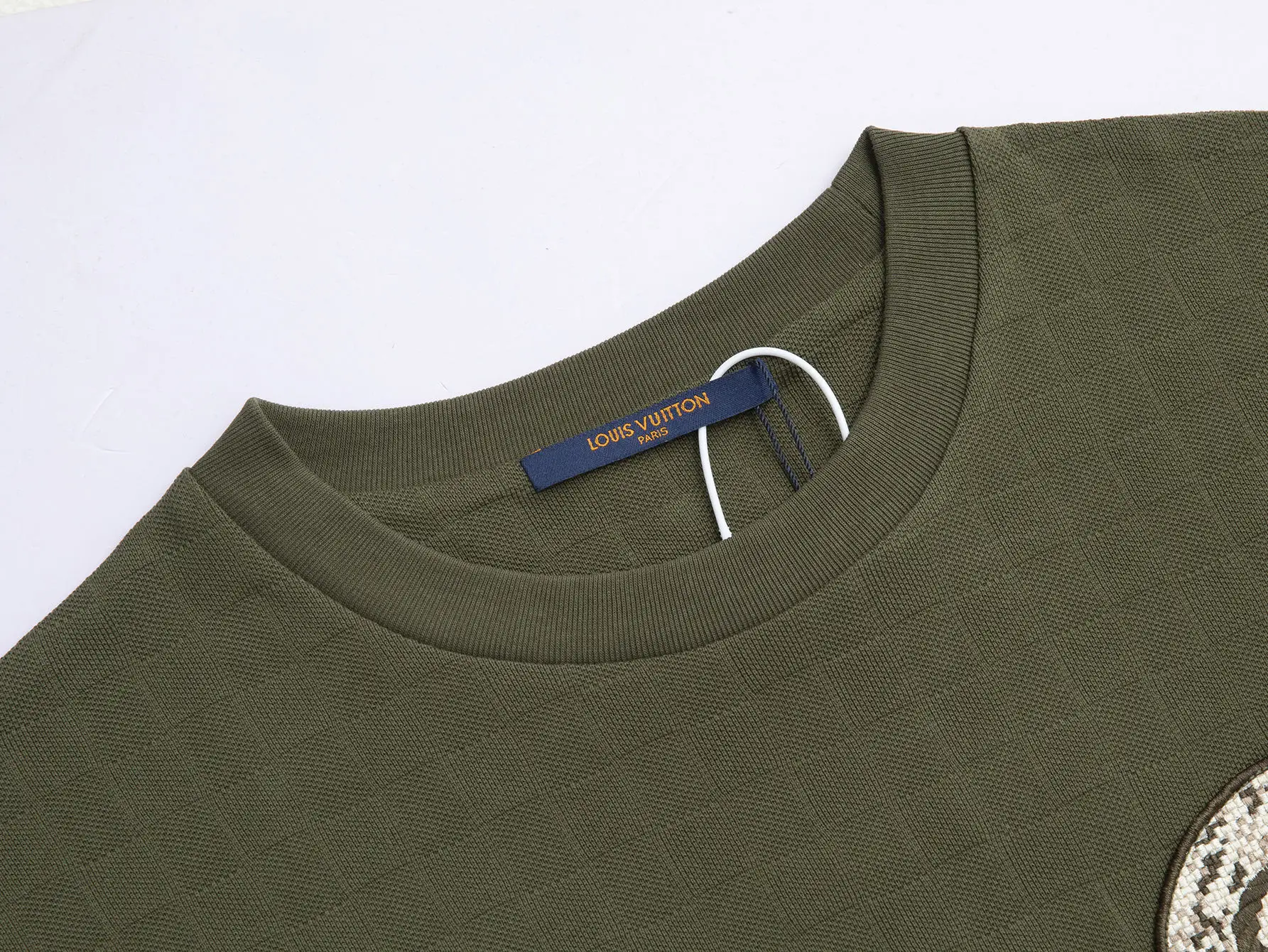 Embroidered Damier Piqué Cotton T-Shirt D12516513 — view 4