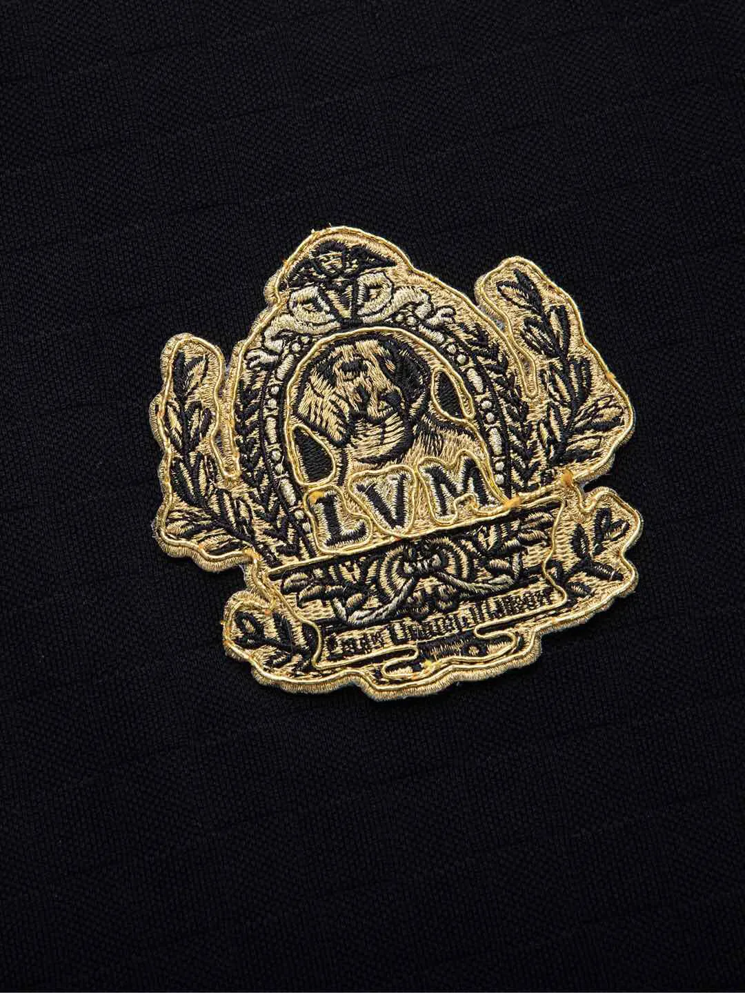 Embroidered Crest Cotton-Piqué T-Shirt D12516507 — view 3