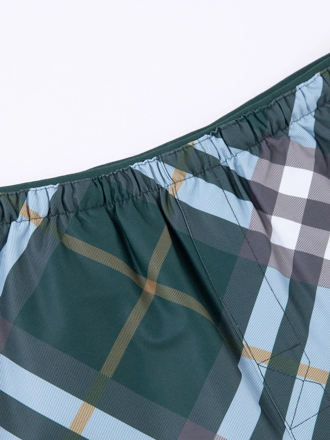 Check Print Twill Swim Shorts D12516530 — view 4