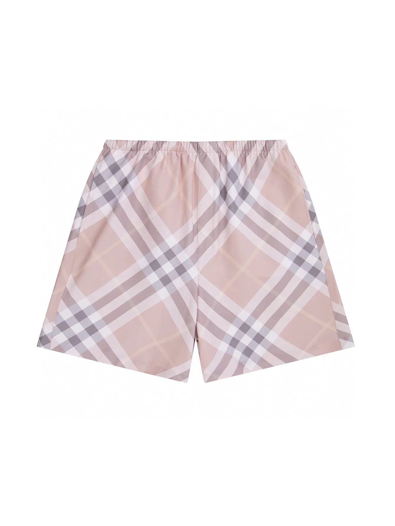 Check Print Twill Swim Shorts D12516531 — view 2