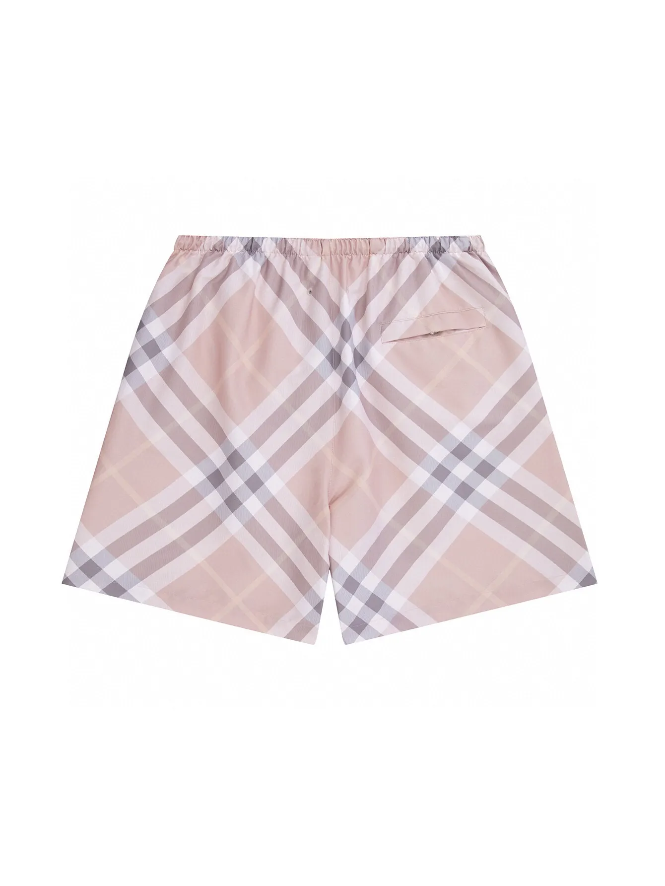 Check Print Twill Swim Shorts D12516531 — view 3