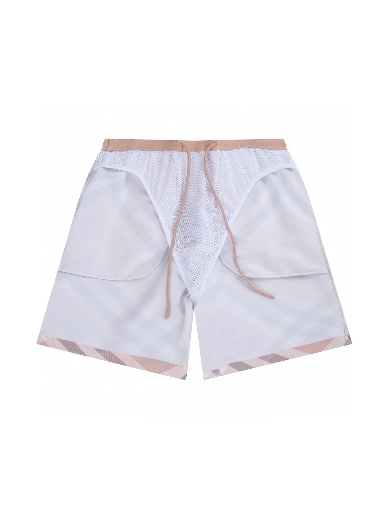 Check Print Twill Swim Shorts D12516531 — view 4
