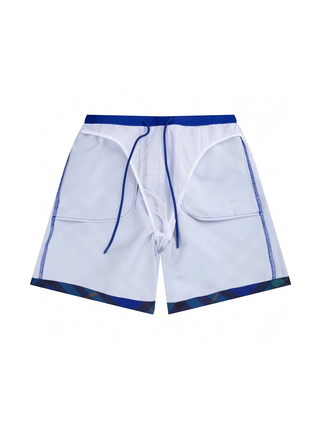 Check Print Twill Swim Shorts D12516529 — view 4