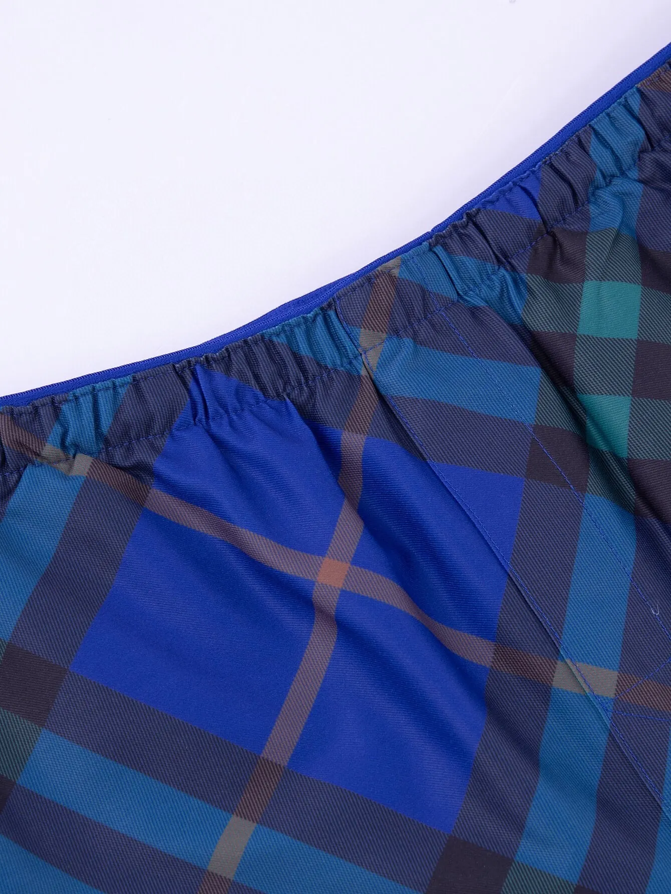 Check Print Twill Swim Shorts D12516529 — view 6