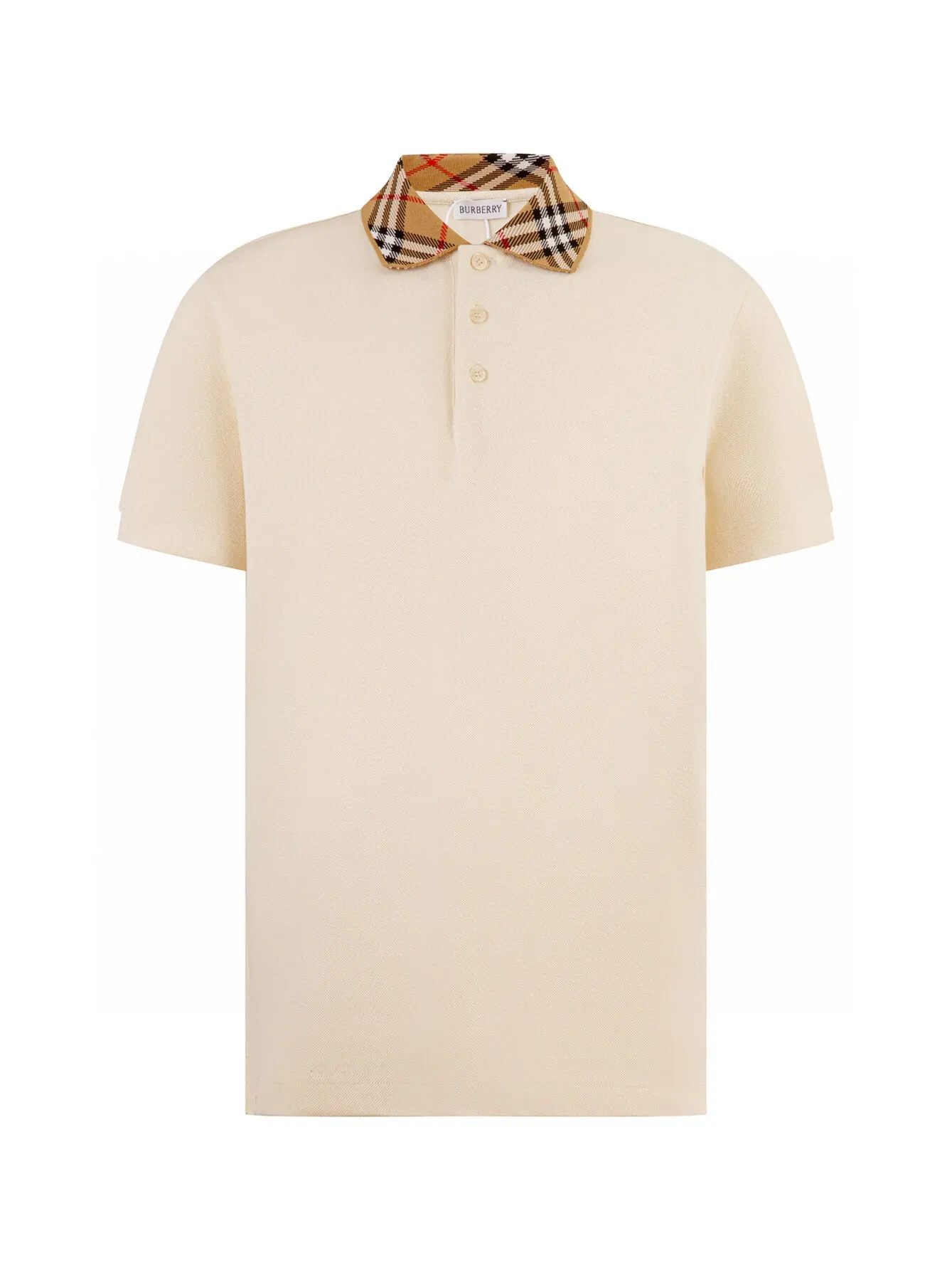 Check Collar Piqué Polo Shirt D12516357