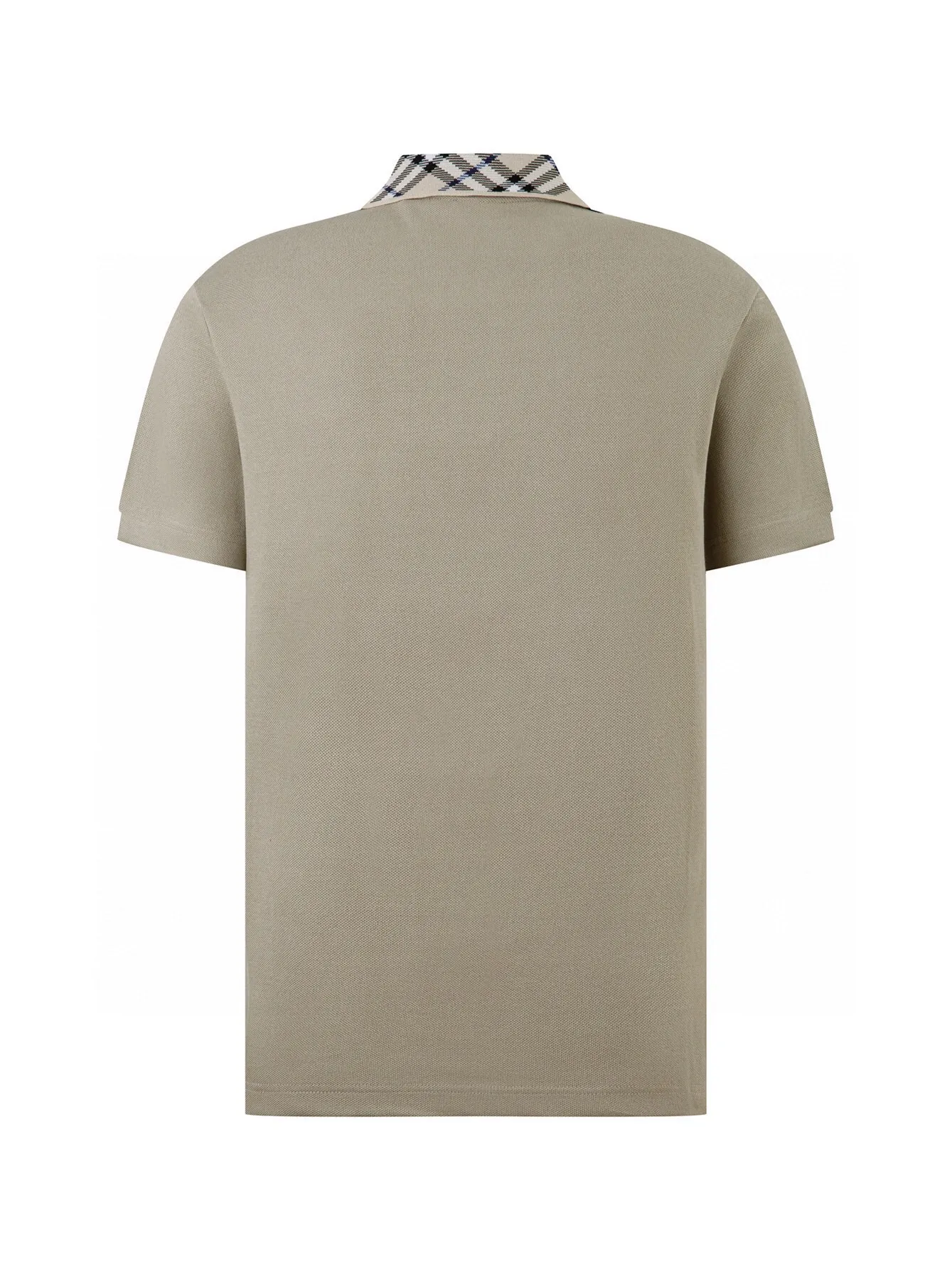 Check-Trim Cotton-Blend Piqué Polo Shirt D12516356 — view 2