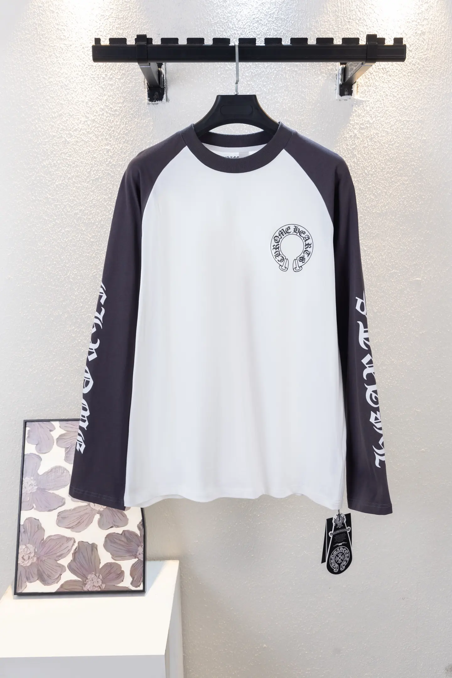 Logo Print Raglan Long-Sleeve T-Shirt D12812669
