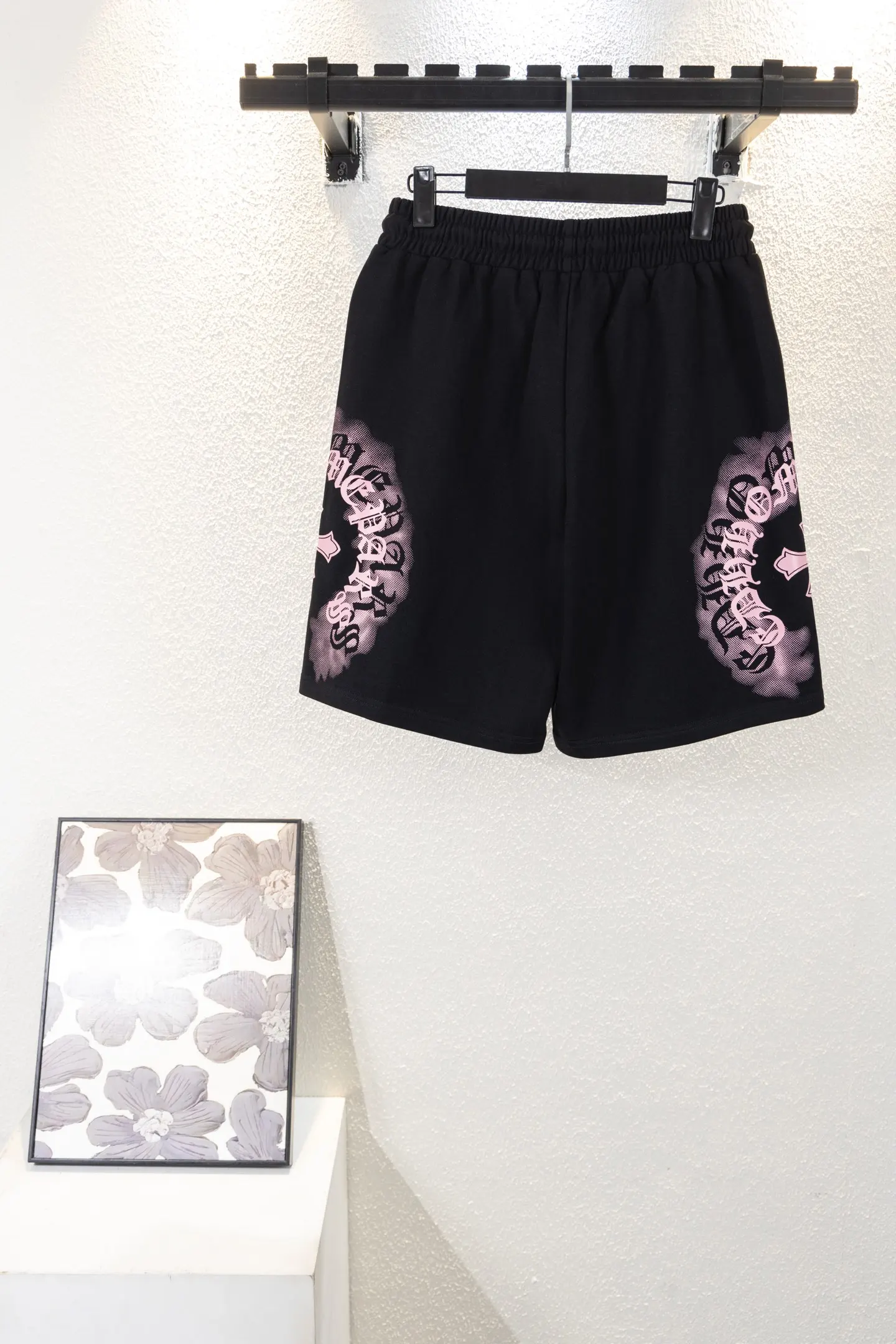 Embroidered Logo Cotton Jersey Shorts D12811566 — view 2