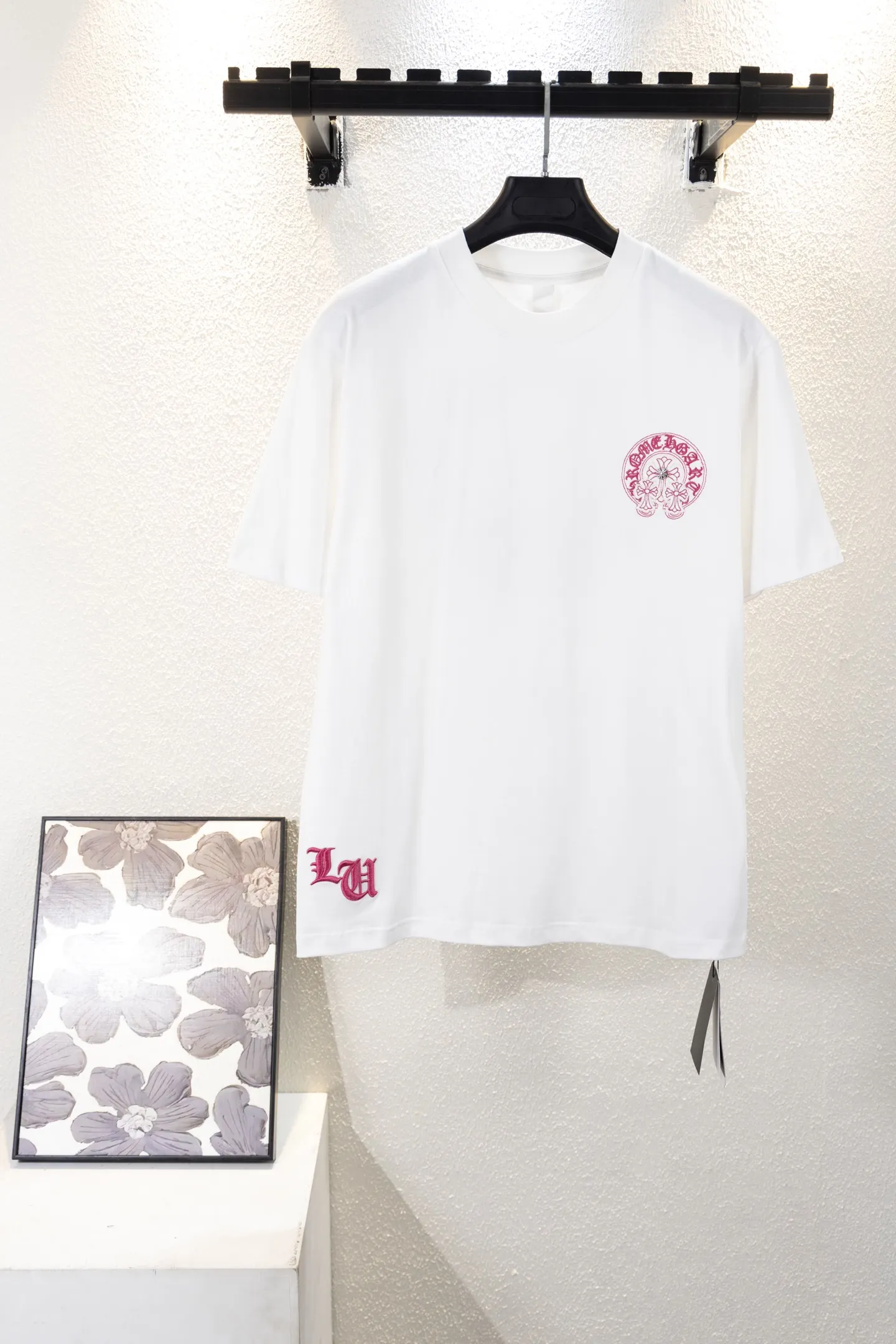 Embroidered Horseshoe Logo Cotton T-Shirt D12812622
