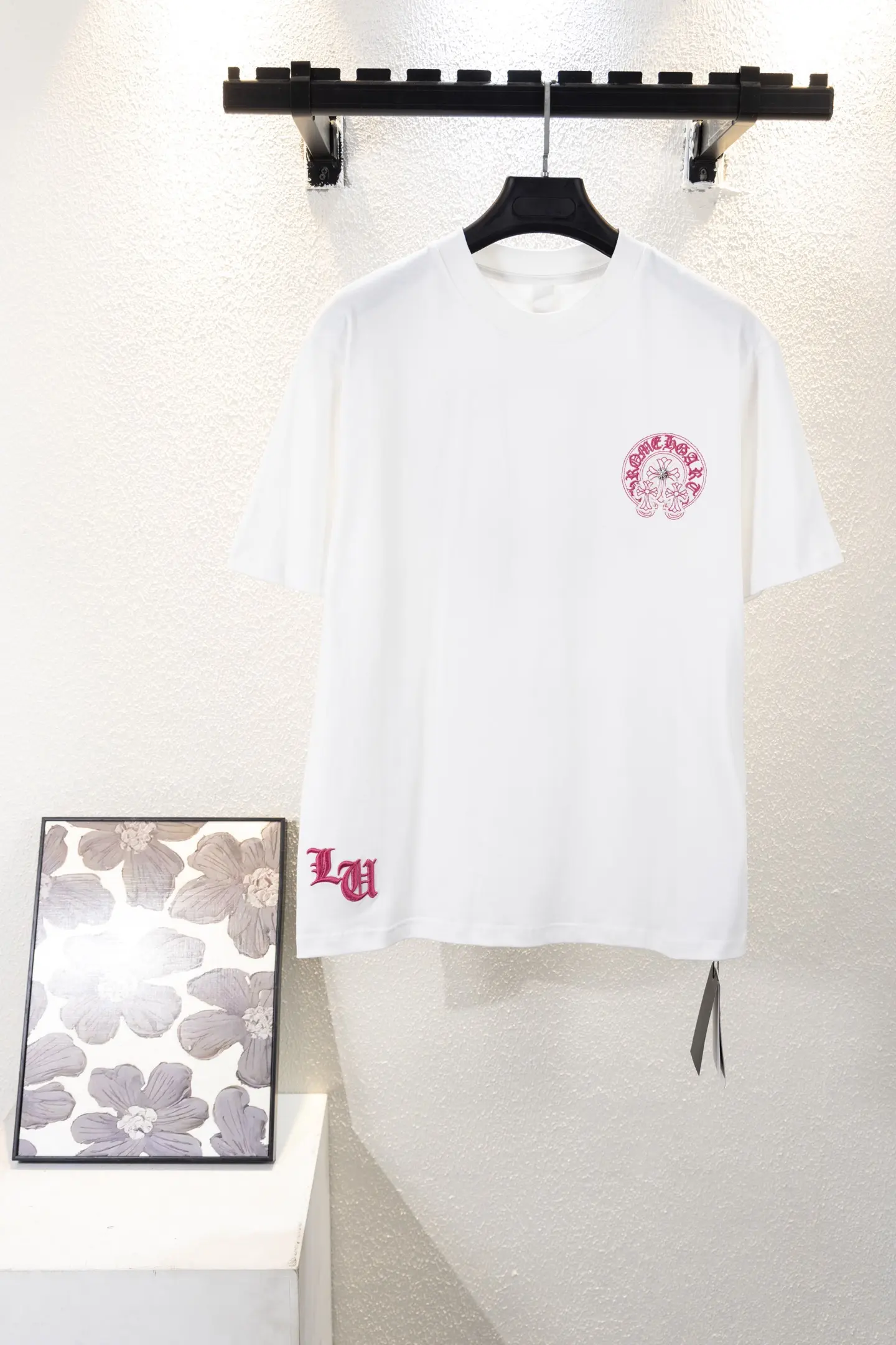 Horseshoe Logo Embroidered Cotton T-Shirt D12811562