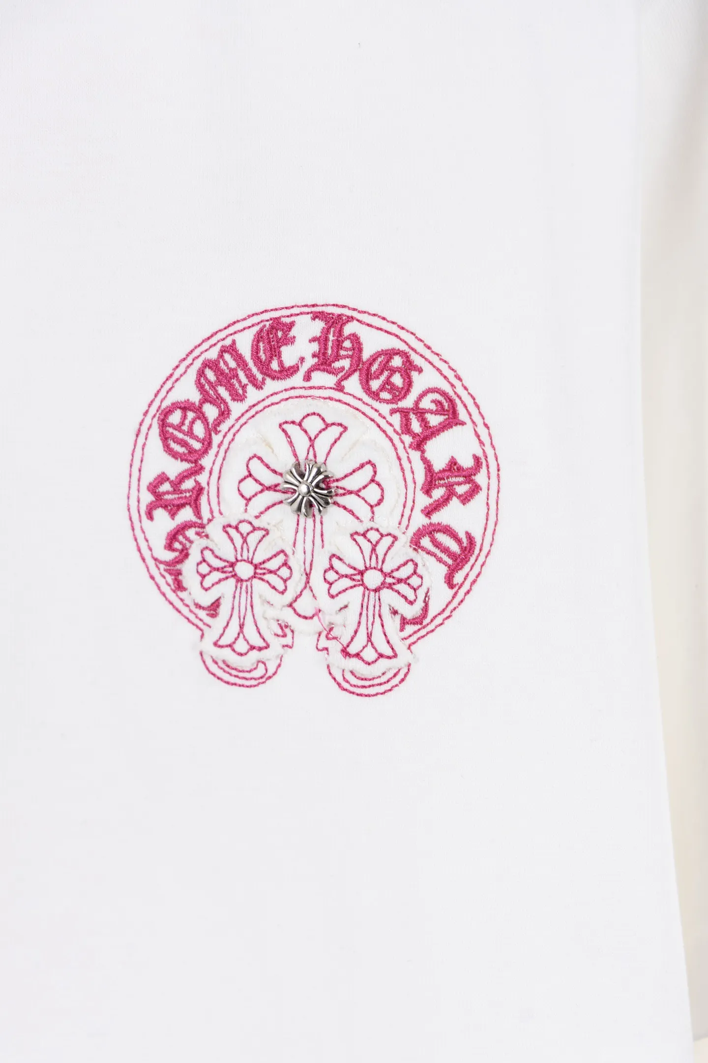 Horseshoe Logo Embroidered Cotton T-Shirt D12811562 — view 4