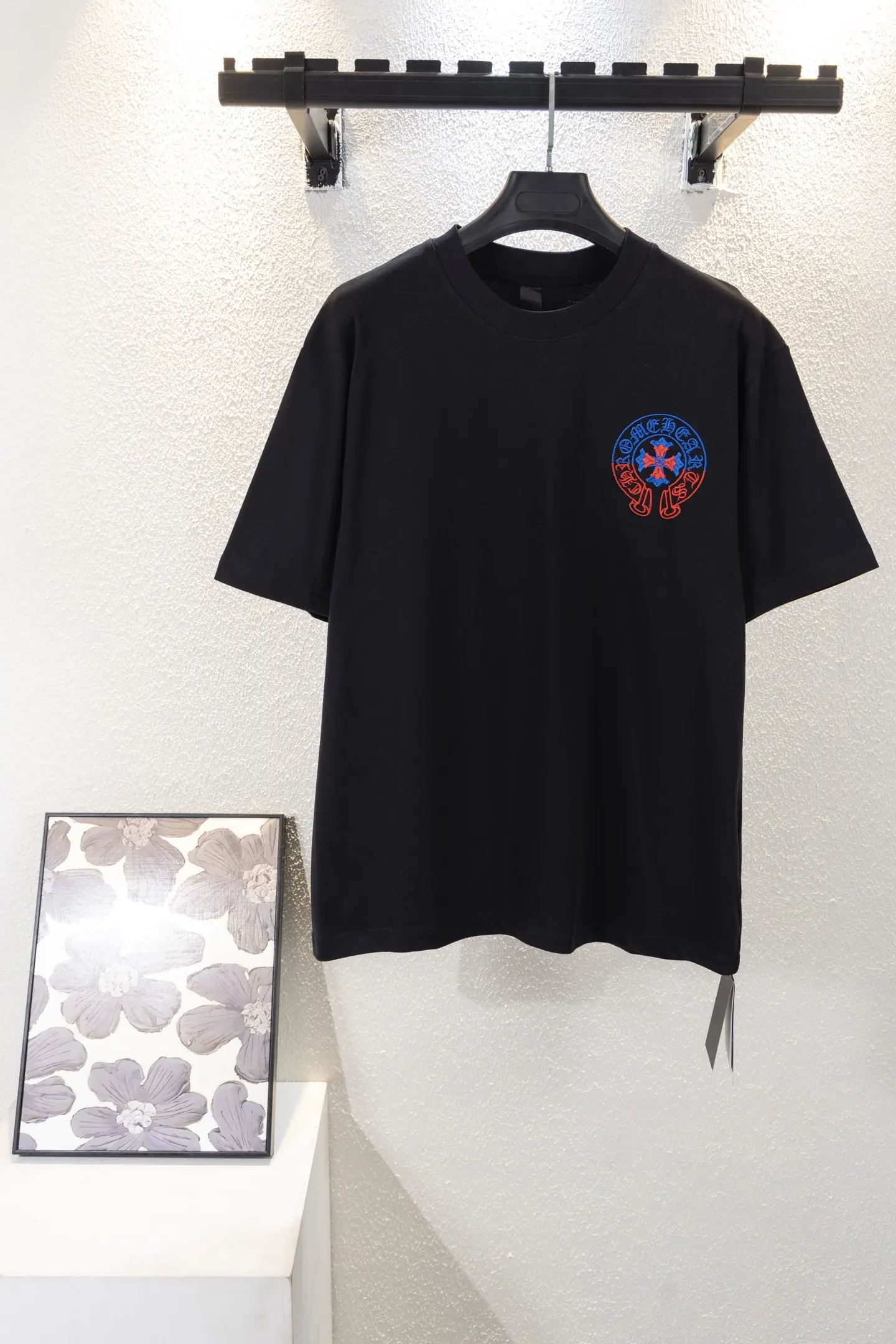 Horseshoe Logo Embroidered Cotton T-Shirt D12812619
