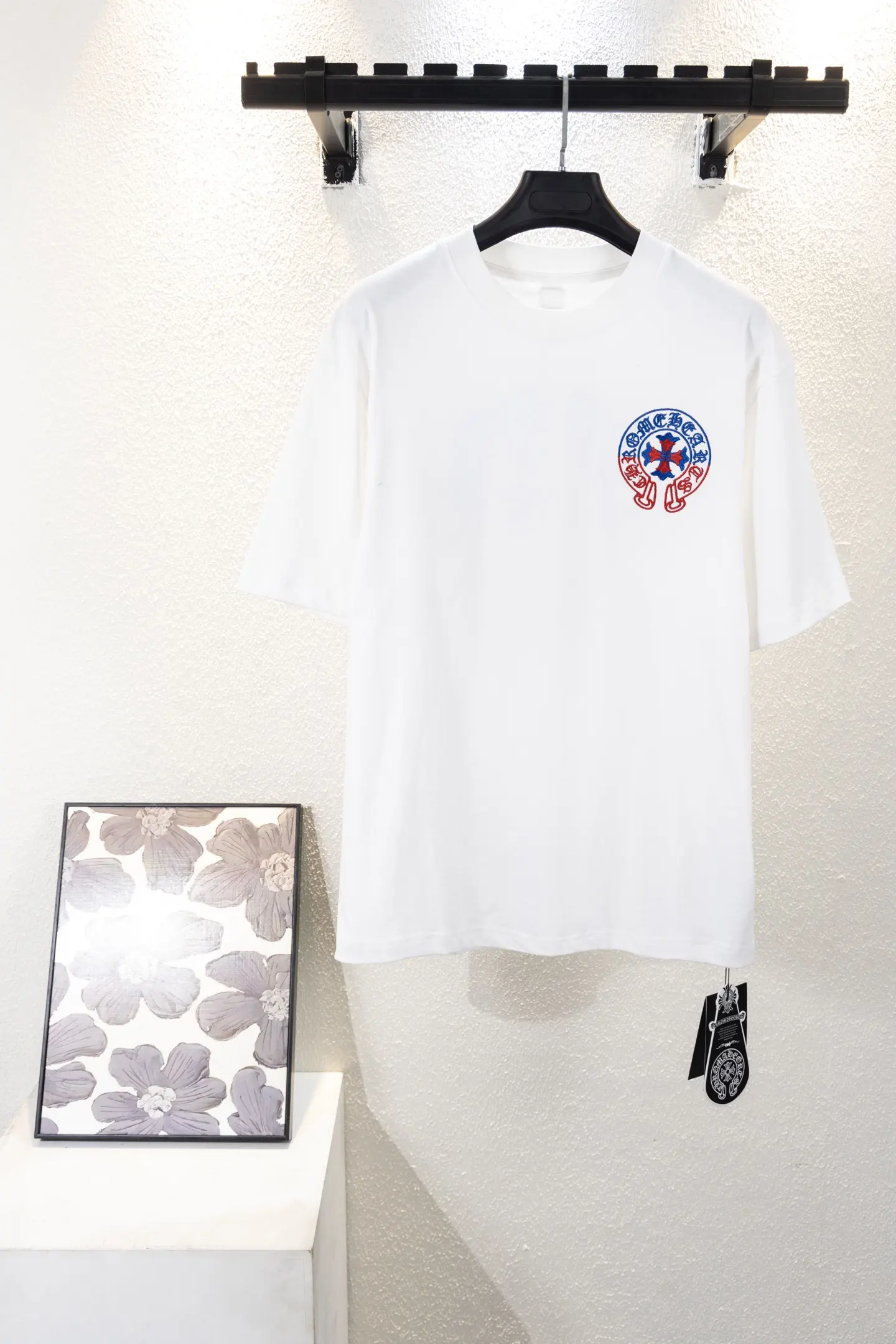 Horseshoe Logo Embroidered Cotton T-Shirt D12812620