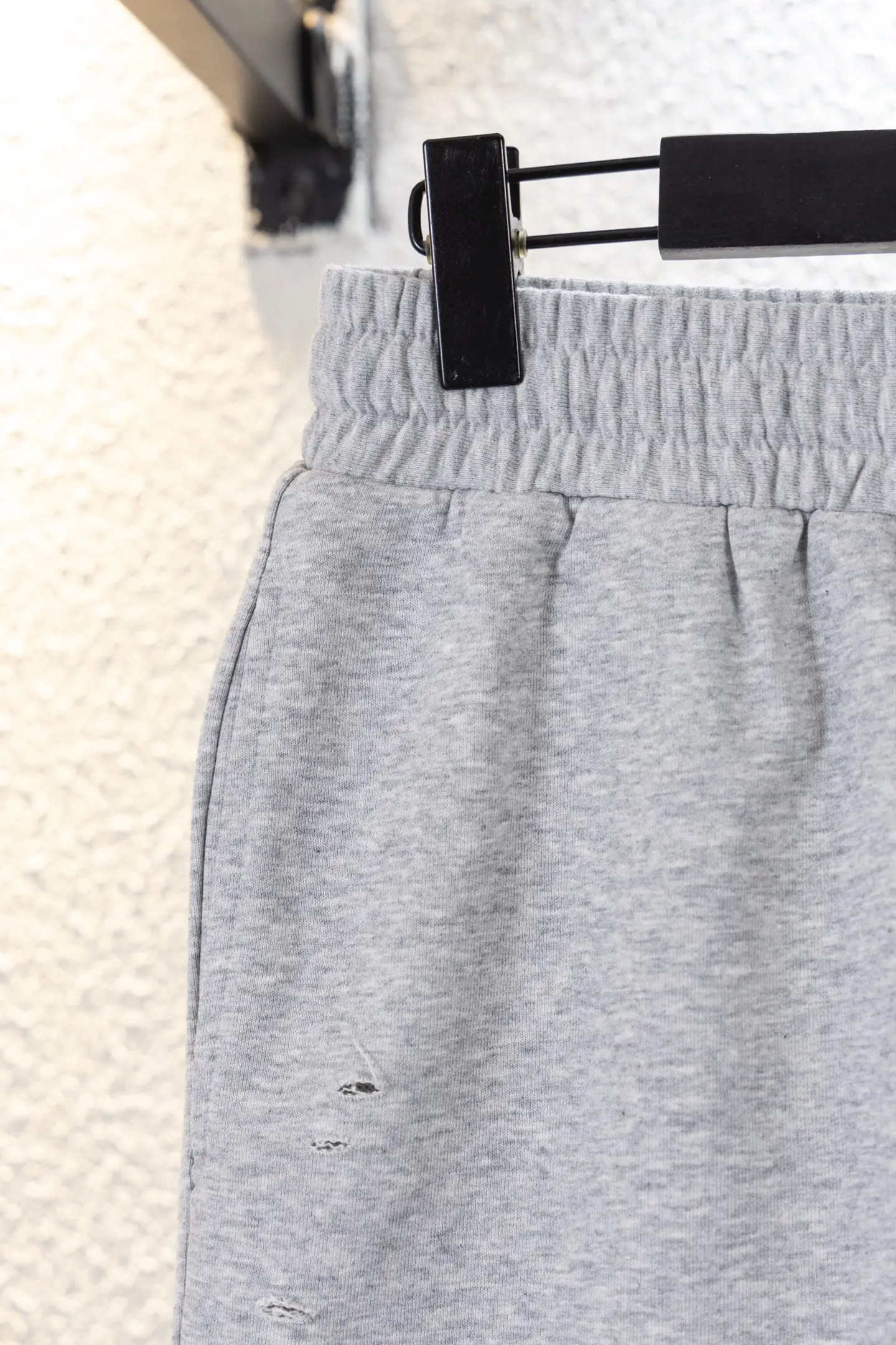Flame Logo Distressed Cotton Shorts D12812618 — view 6