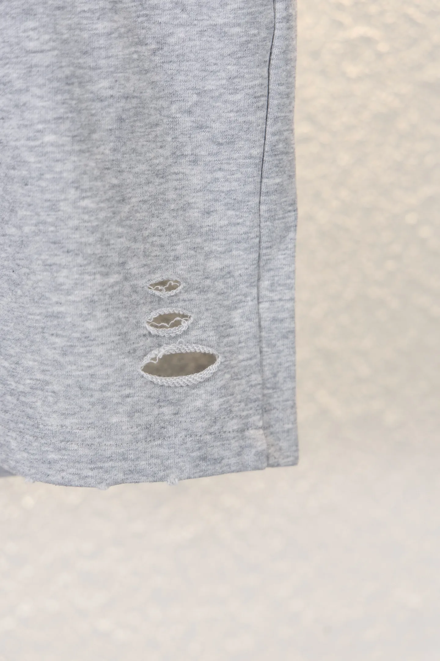 Flame Logo Distressed Cotton Shorts D12812618 — view 7