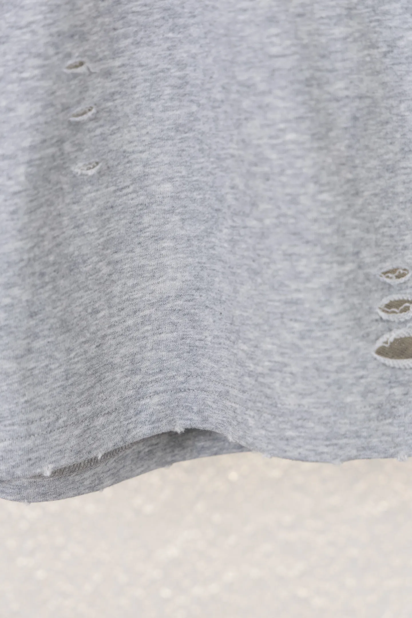 Flame Logo Distressed Cotton Shorts D12812618 — view 8