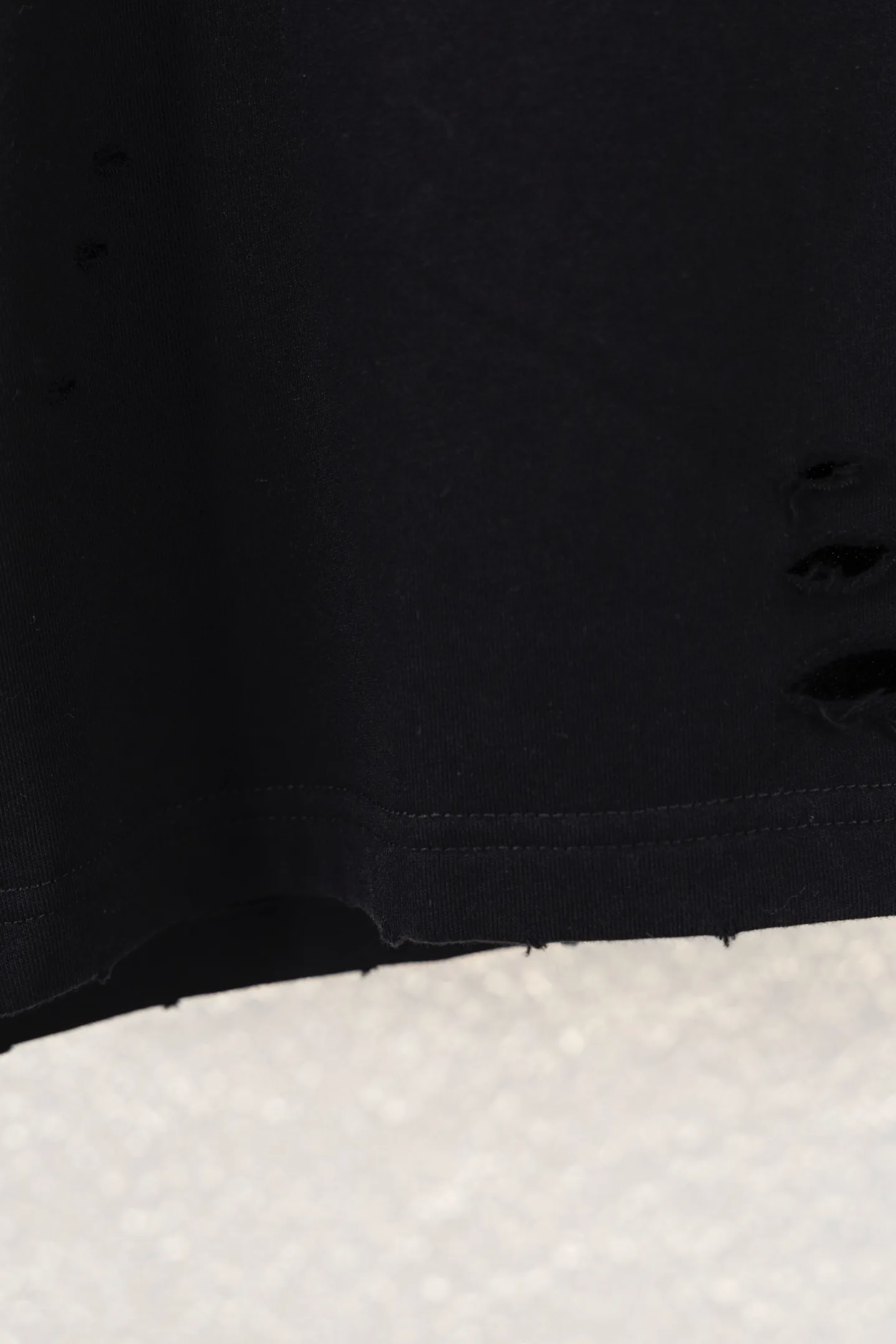 Flame Logo Distressed Cotton Shorts D12812617 — view 7