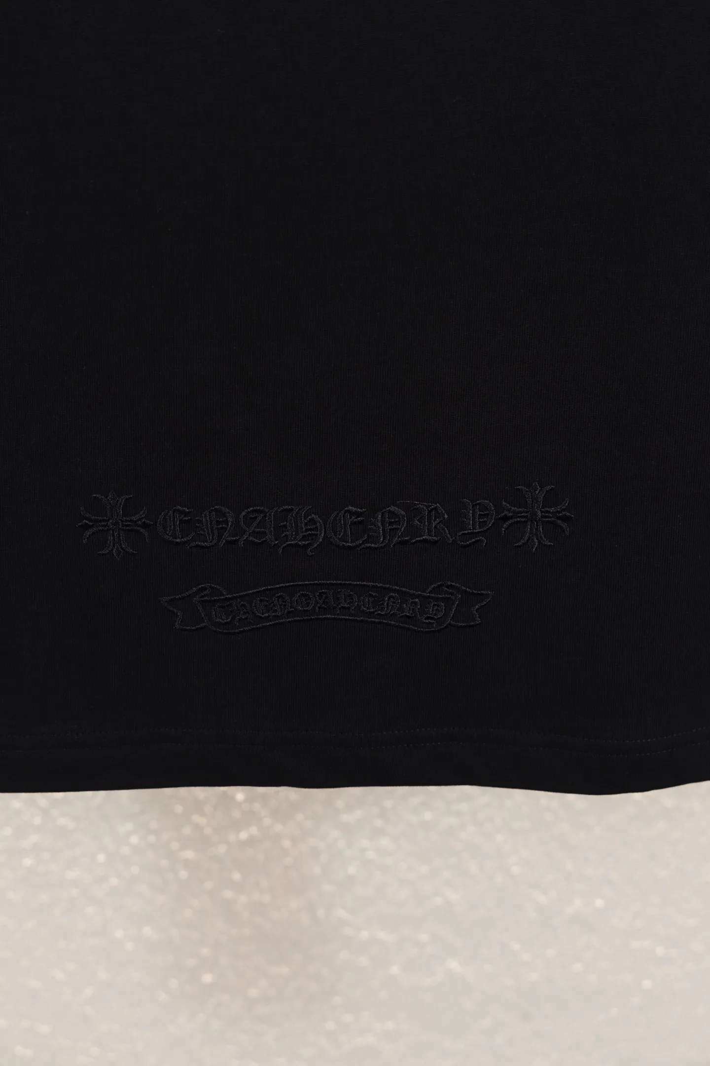 Leather Cross Patch Cotton T-Shirt D12812613 — view 8