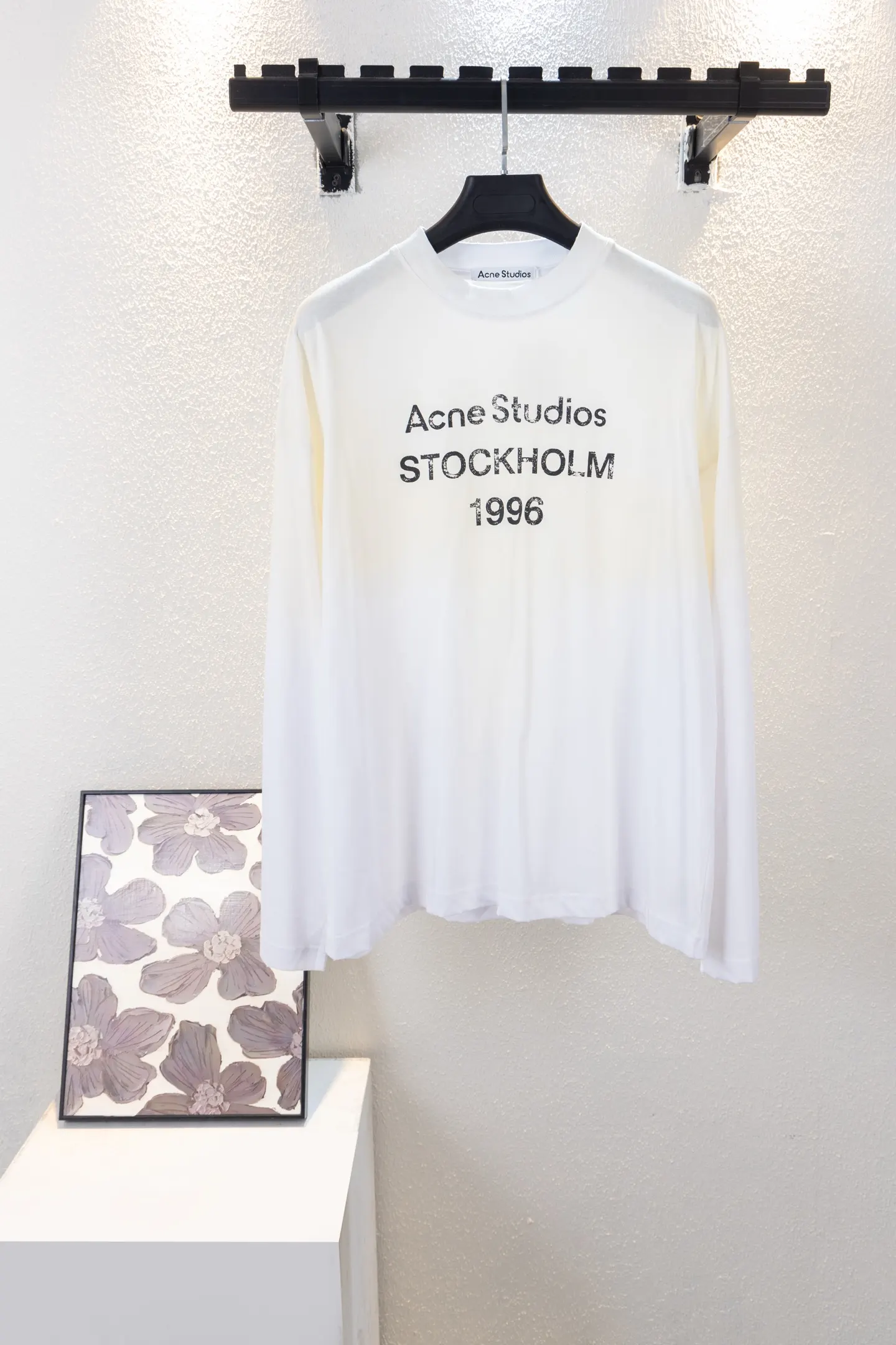 Logo Print Long-Sleeved Cotton T-Shirt D13012658