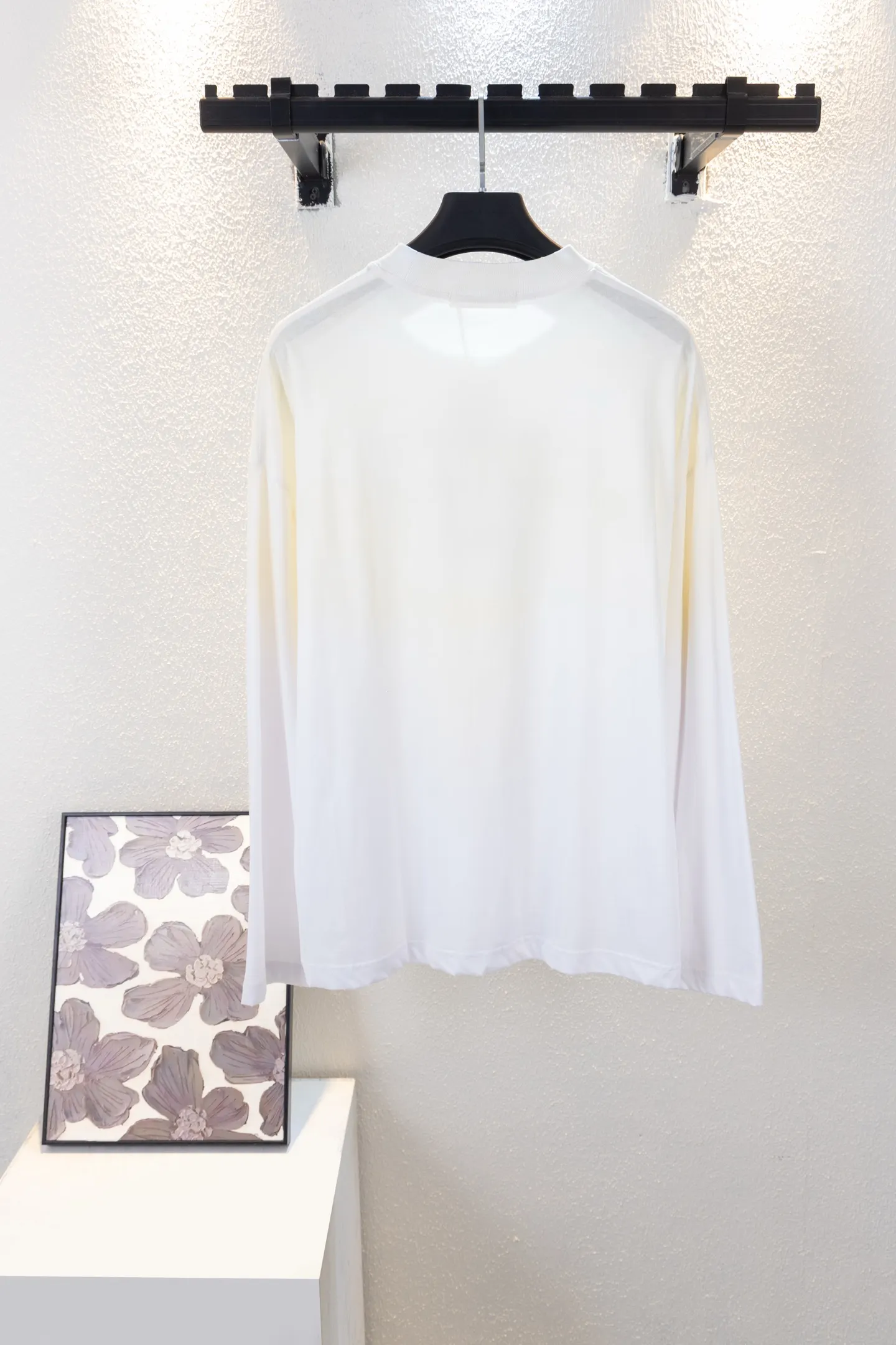 Logo Print Long-Sleeved Cotton T-Shirt D13012658 — view 2
